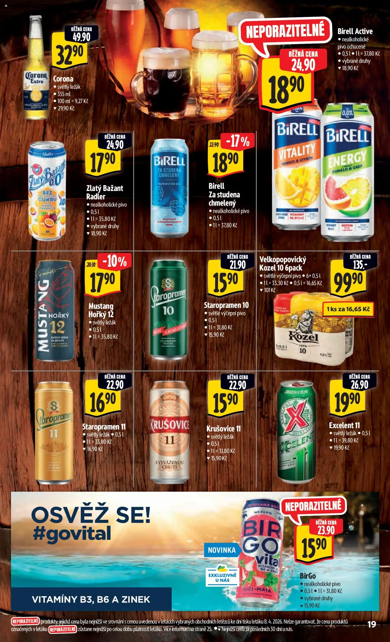Albert leták - Hypermarket - Harfa od 15.04.2026 | Strana: 27 | Produkty: Staropramen 10, Velkopopovický Kozel, Nealkoholické pivo, Krušovice