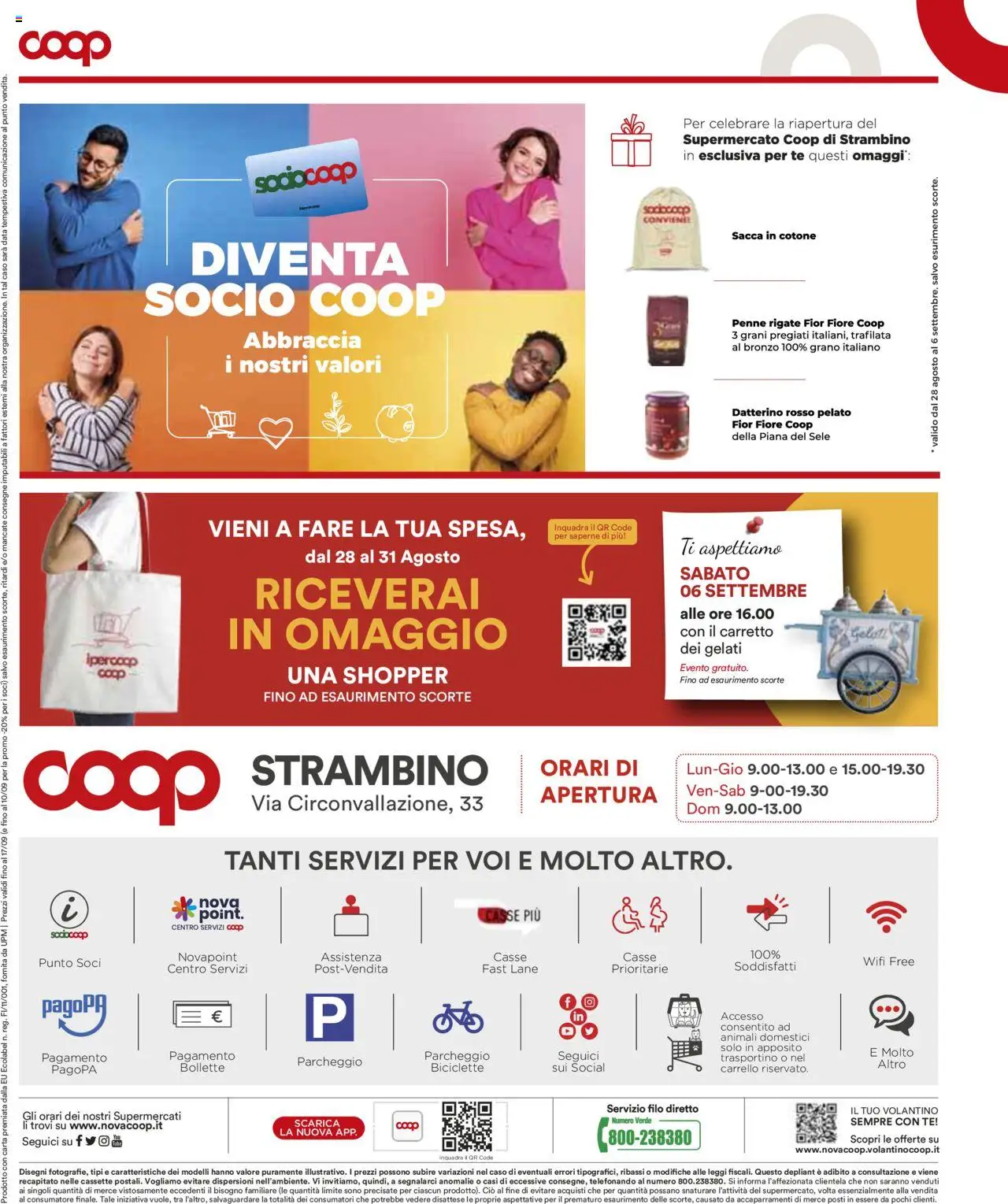 Volantino COOP del 28.08.2025 | Pagina: 20 | Prodotti: Tè, Carrello, Data, Penne