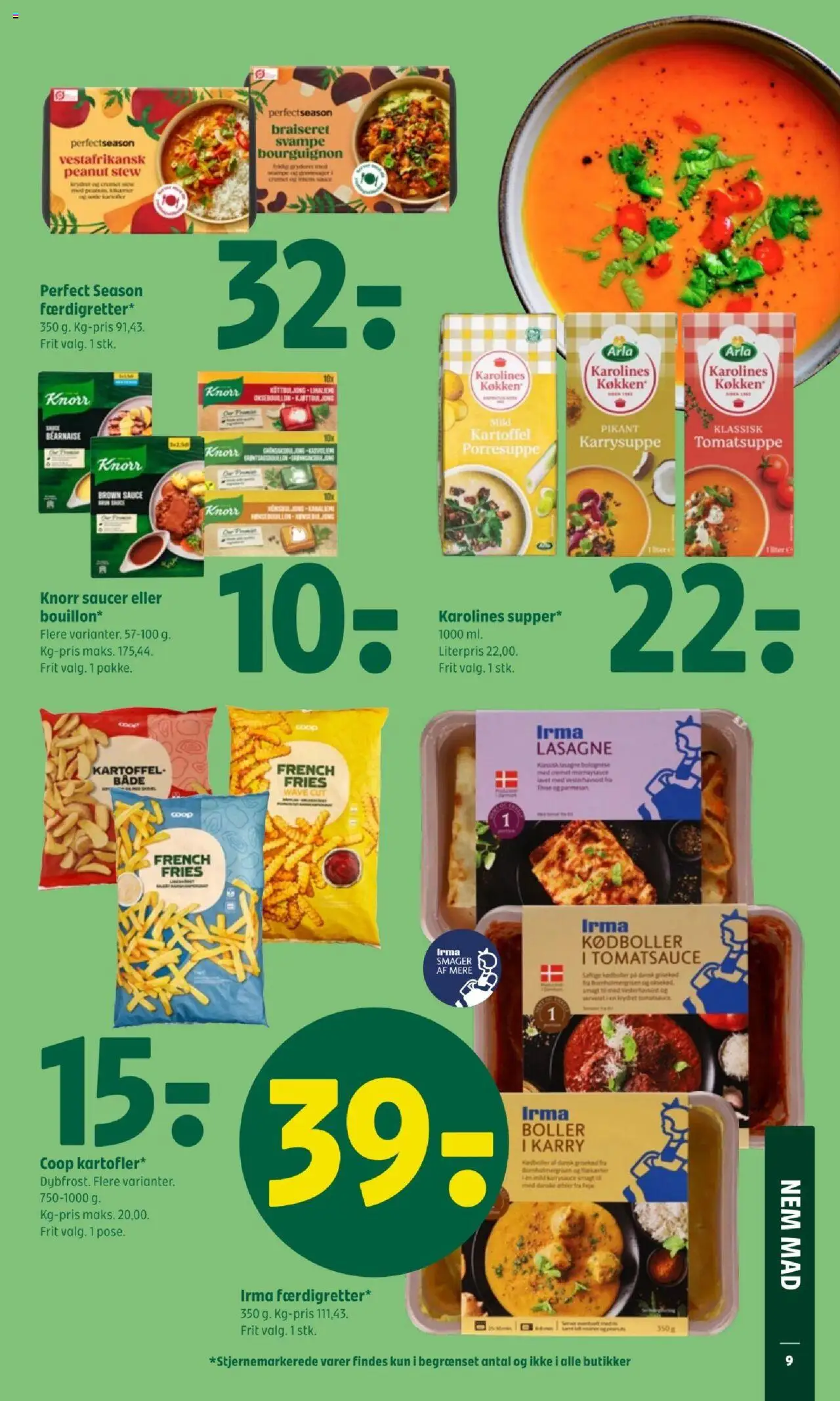 Coop 365 tilbudsavis – gyldig fra 23.10.2025 | Side: 11 | Produkter: Svampe, Karry, Æbler, Carpete