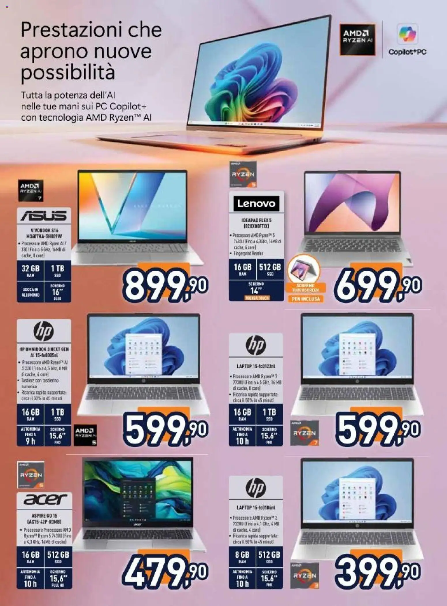 Volantino Unieuro del 17.04.2026 | Pagina: 16 | Prodotti: Tè, Rum, Tastiera, Alluminio