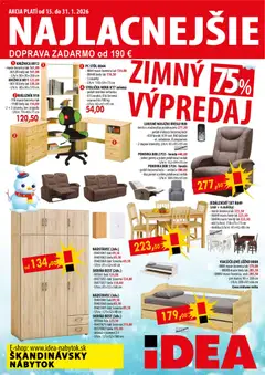 IDEA nábytok leták platný od 15.01.2026