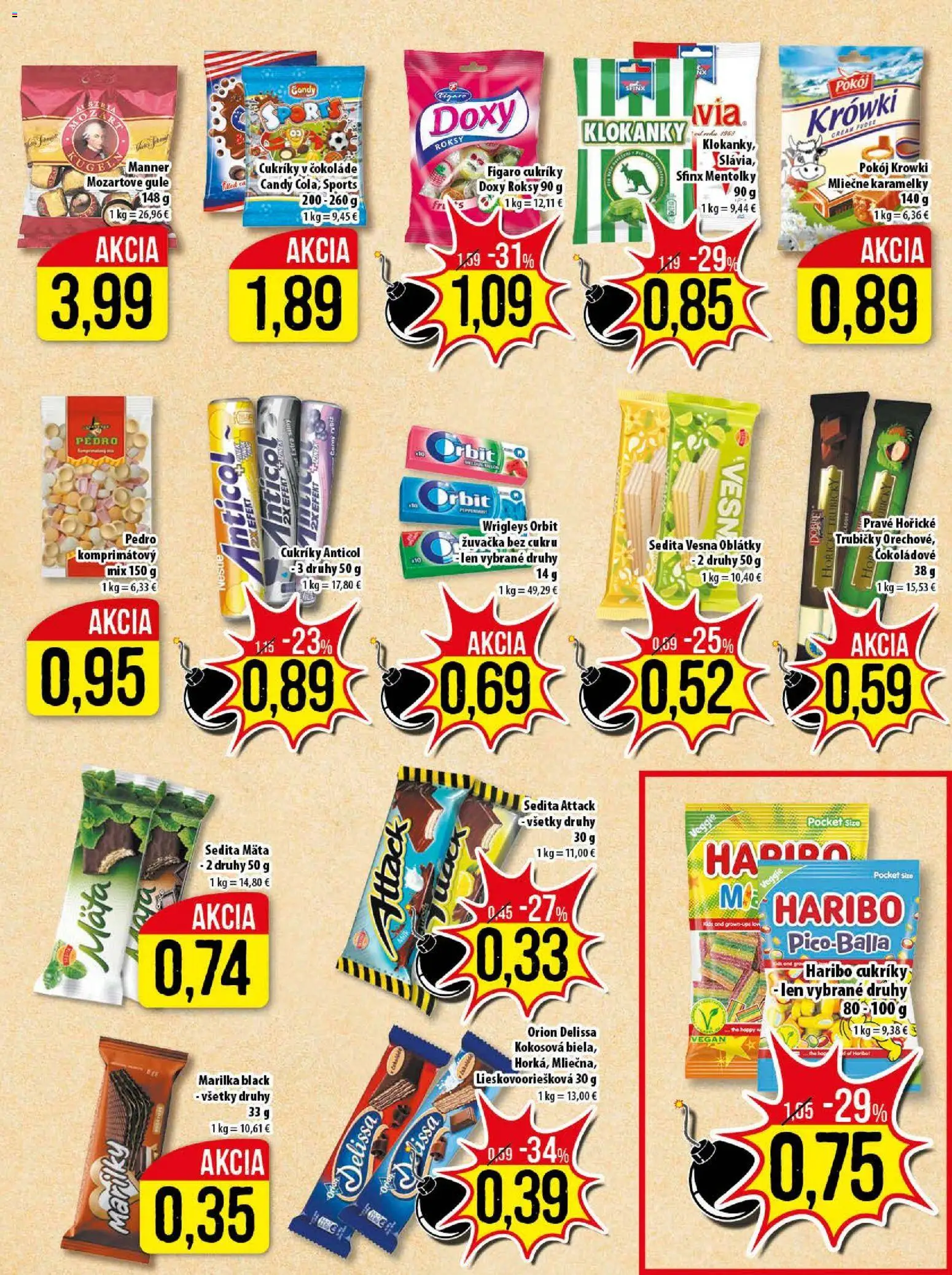 Nové Klas akcie – leták je platný od 19.01.2026 | Strana: 11 | Produkty: Cukríky