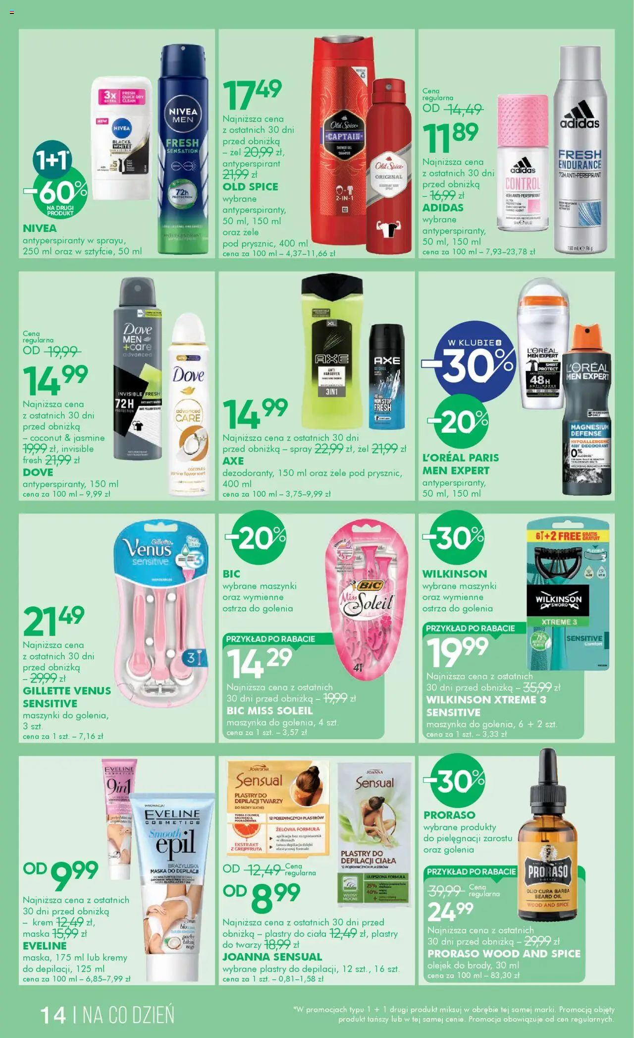 Super-pharm Gazetka od 22.05.2025 | Strona: 14 | Produkty: Gillette, Maska, Antyperspirant, Old spice