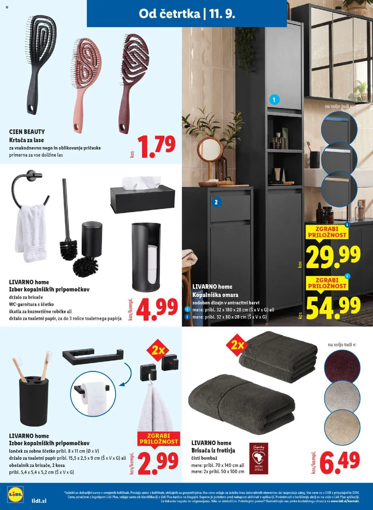Novi Lidl katalog ponudbe – veljaven od 11.09.2025 | Stran: 22 | Izdelki: Toaletni papir, Obešalnik, Skatla, Krtaca
