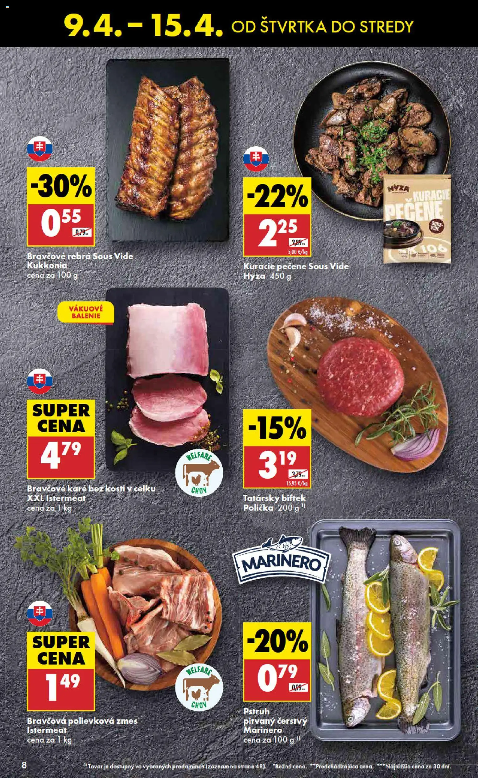 Nové Biedronka akcie – leták je platný od 09.04.2026 | Strana: 8 | Produkty: Pstruh