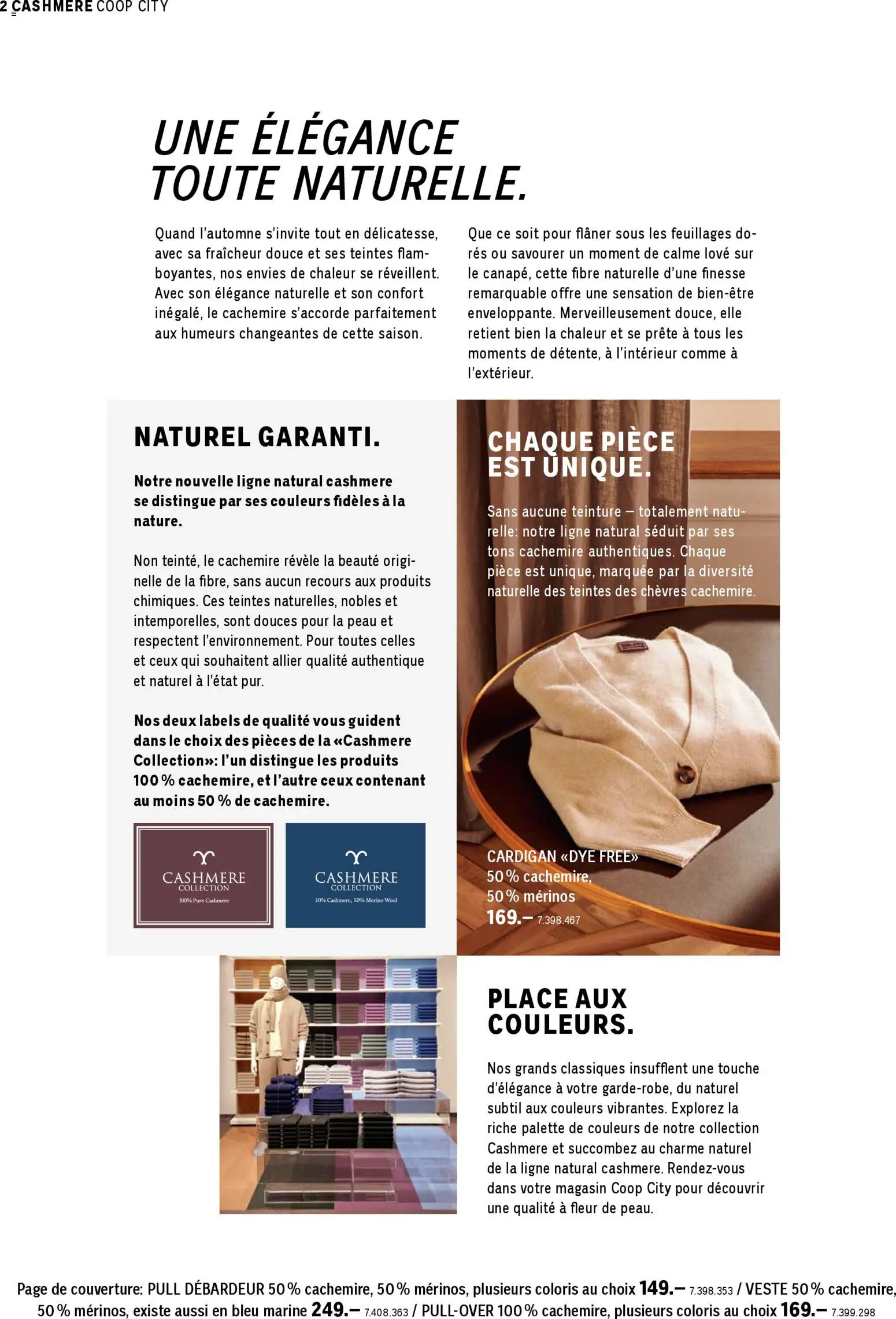 Coop City Aktionen Cashmere Kollektion FR – gültig ab 23.01.2026 | Seite: 2 | Produkte: Cardigan, Pullover