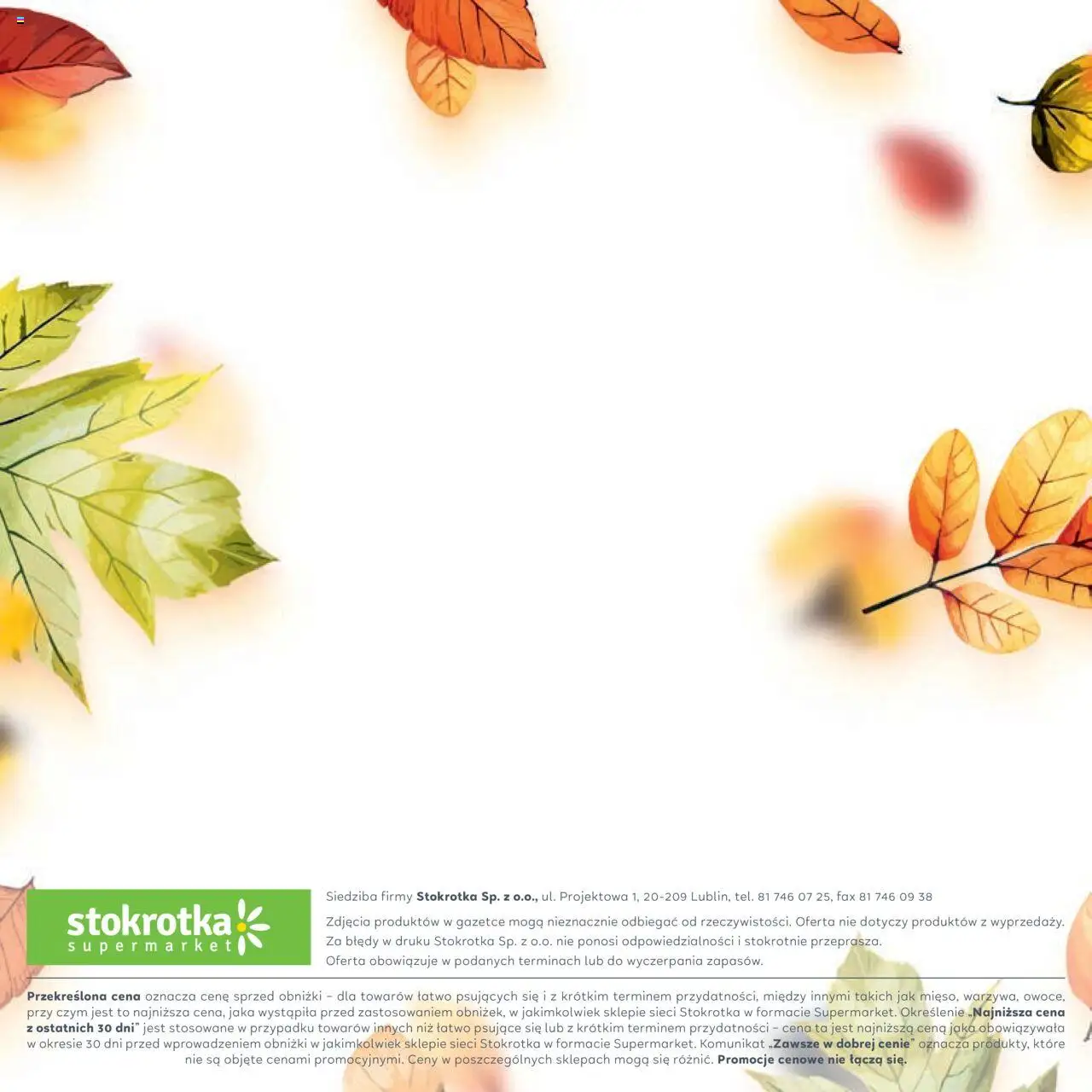 Stokrotka Gazetka - Jesiennie Inspiracje od 16.10.2025 | Strona: 40 | Produkty: Stokrotka