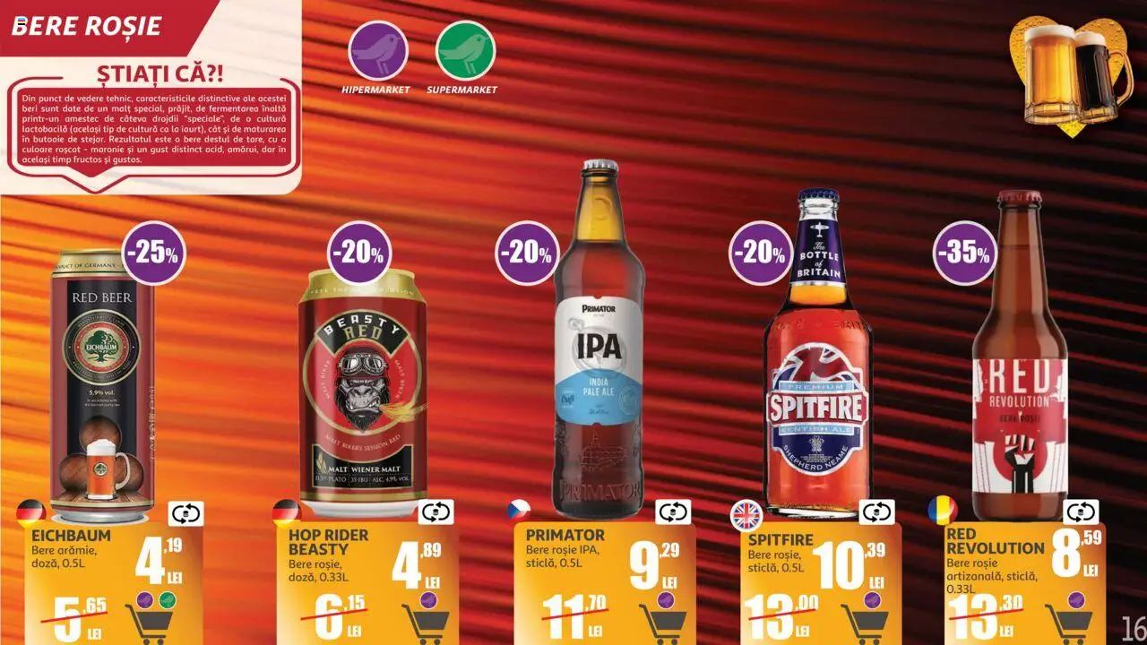 Auchan catalog - Marelui Târg de Bere – valabil de la 11.06.2025 | Pagină: 16 | Produse: Bere