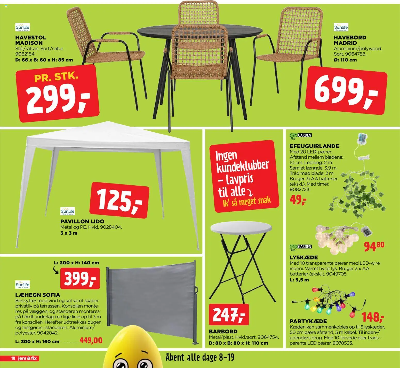 Jem & fix tilbudsavis – gyldig fra 05.04.2026 | Side: 10 | Produkter: Batterier, Pærer, Barbord