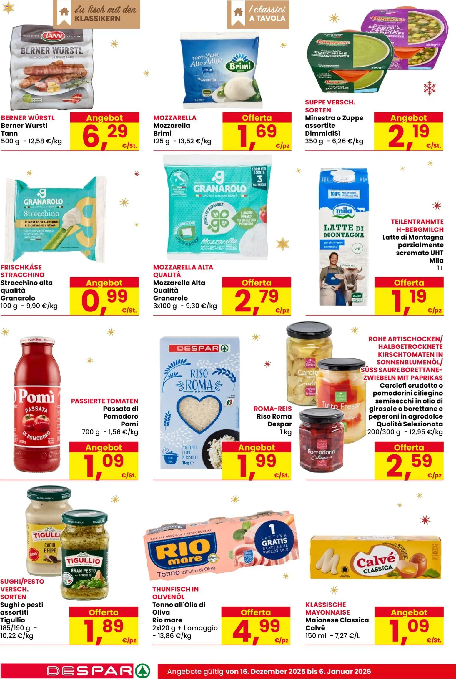 Volantino Despar del 16.12.2025 | Pagina: 14 | Prodotti: Pomodorini, Peperoni, Pepe, Pomodoro