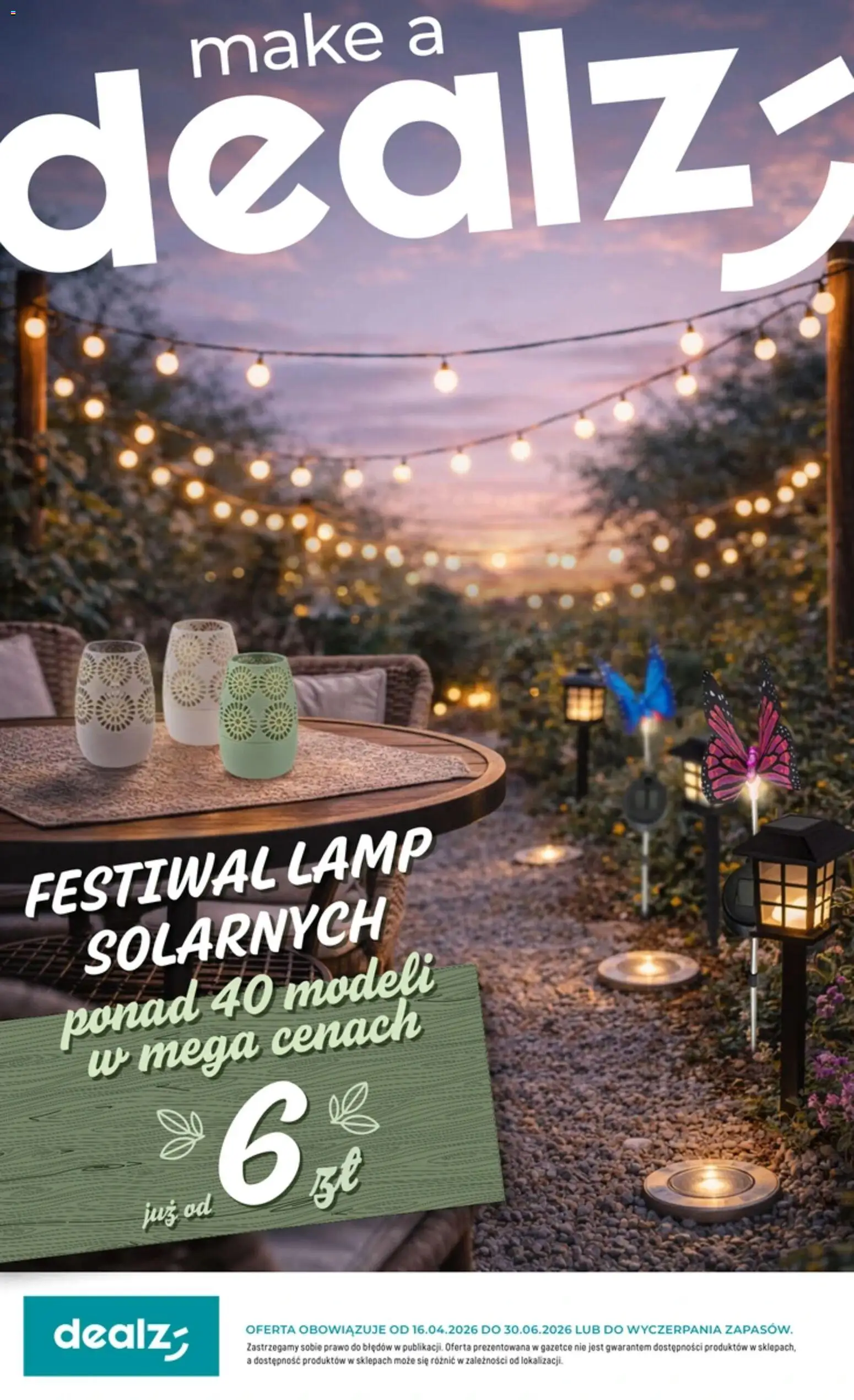 Dealz gazetka - Festiwal lamp solarnych od 16.04.2026 | Strona: 1