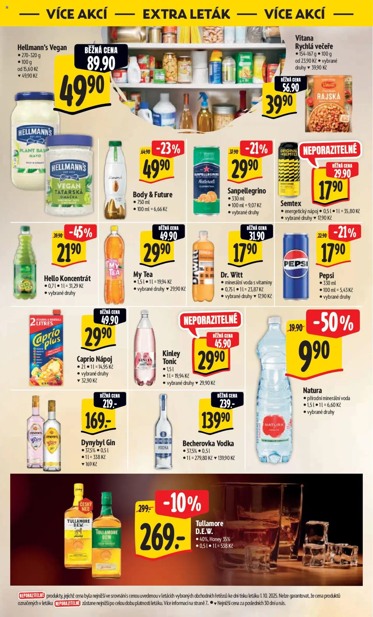 Albert leták - Hypermarket od 08.10.2025 | Strana: 55 | Produkty: Pepsi, Vodka, Hellmann's, Minerální voda