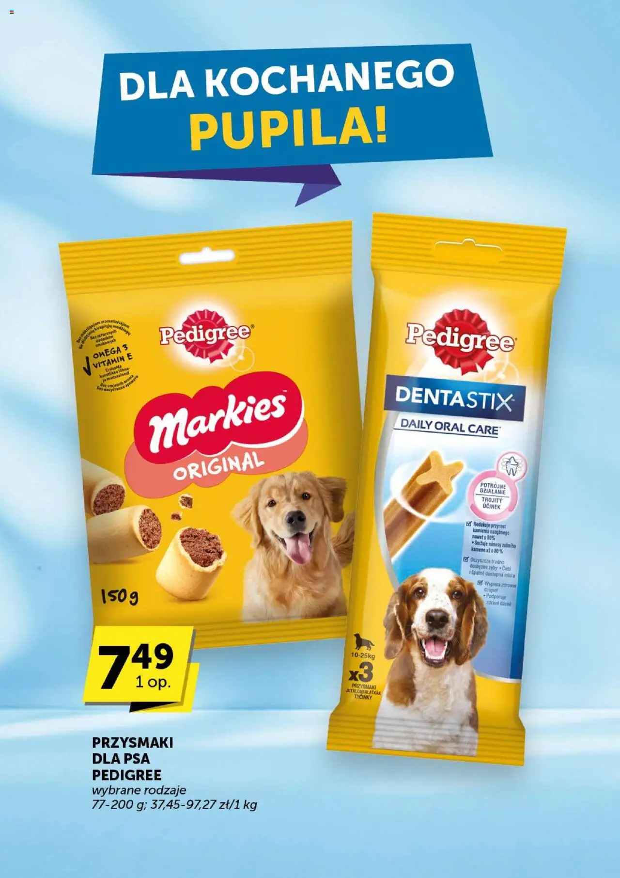 Groszek Gazetka - Market od 07.08.2025 | Strona: 41 | Produkty: Pedigree, Przysmaki dla psa