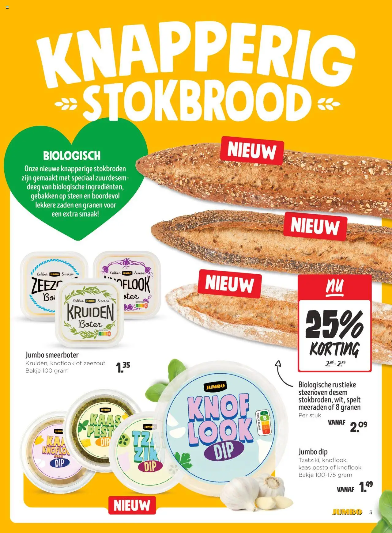  | Pagina: 3 | Producten: Stokbrood, Dip, Deeg, Knoflook
