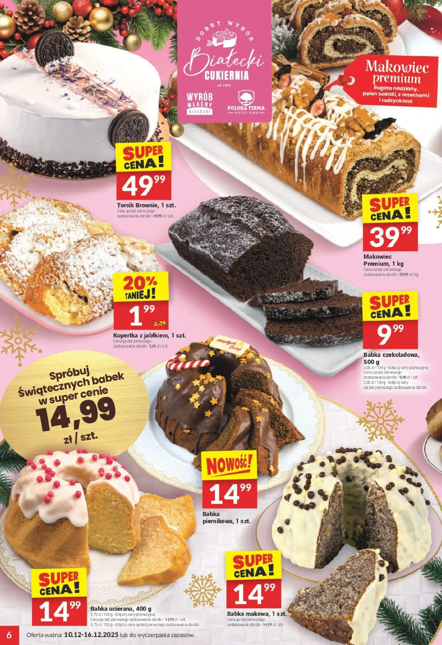 Twój Market Gazetka od 10.12.2025 | Strona: 6 | Produkty: Babka