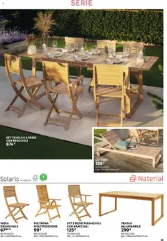 Anteprima del volantino Catalogo Giardino 2025 Leroy Merlin valido a partire dal 02.06.2025 | Pagina: 35 | Prodotti: Braccioli, Lettino, Poltrona, Tavolo
