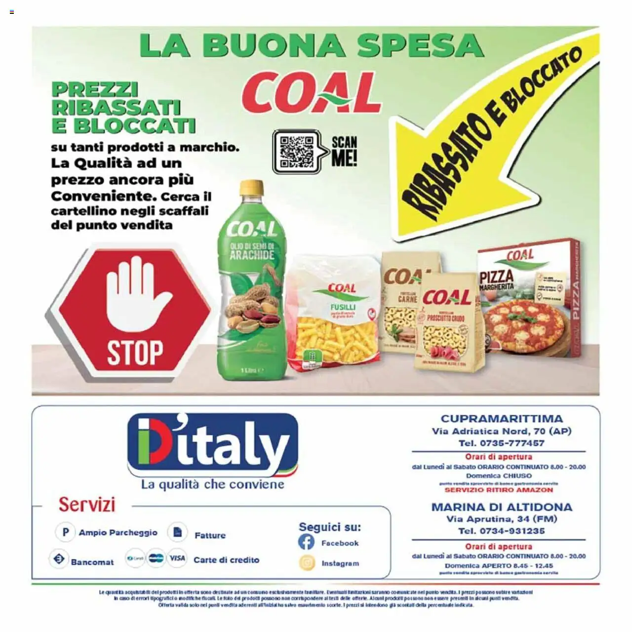 Volantino Coal del 09.10.2025 | Pagina: 12 | Prodotti: Prosciutto Crudo, Pizza, Olio, Prosciutto