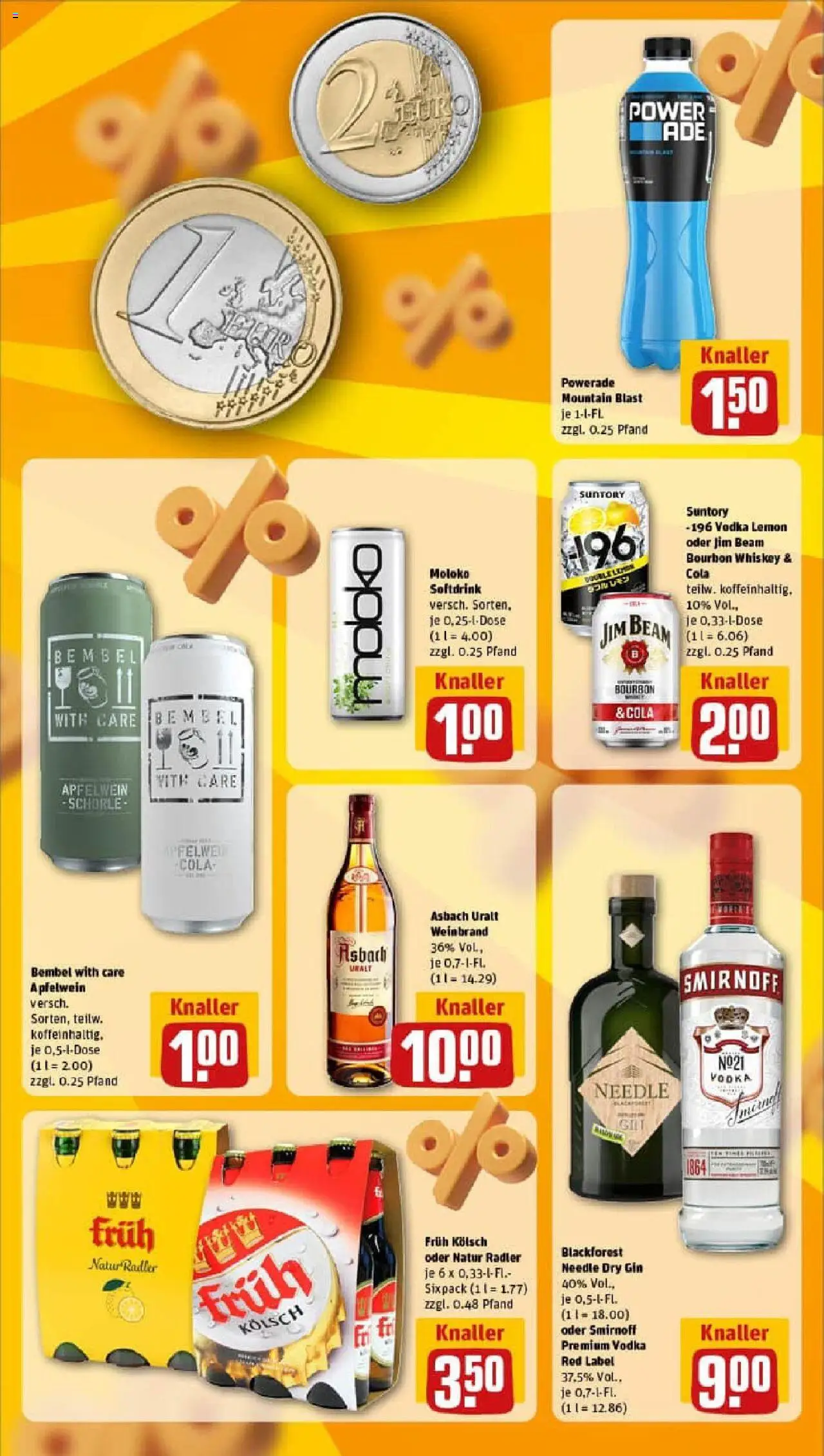 Rewe prospekt Selfkant / Tüddern	 - gültig ab dem 29.06.2025 | Seite: 23 | Produkte: Jim beam, Cola, Vodka, Asbach