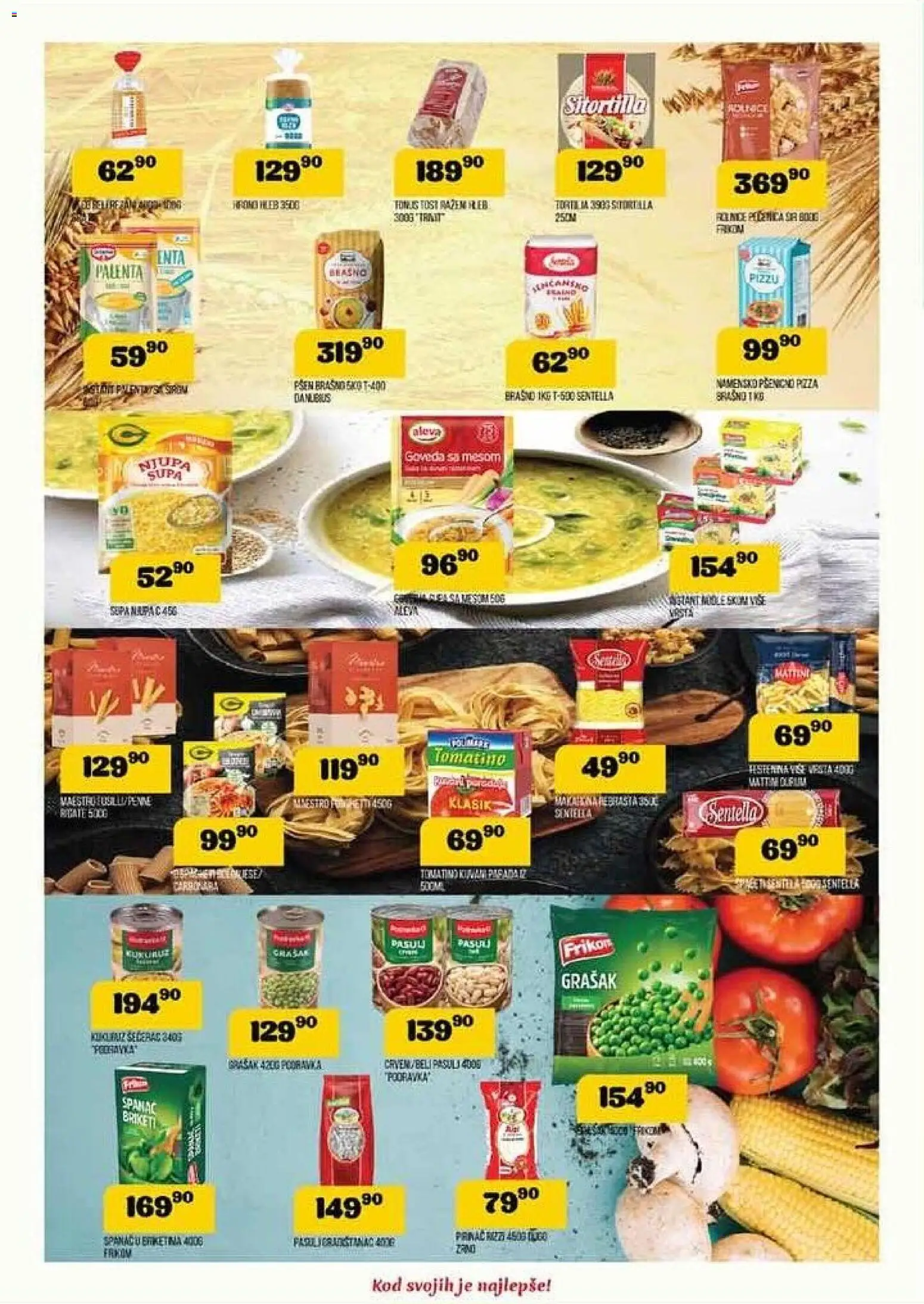 VP Dima katalog - važi od 06.11.2025 | Strana: 2 | Proizvode: Spanać, Palenta, Briket, Hleb