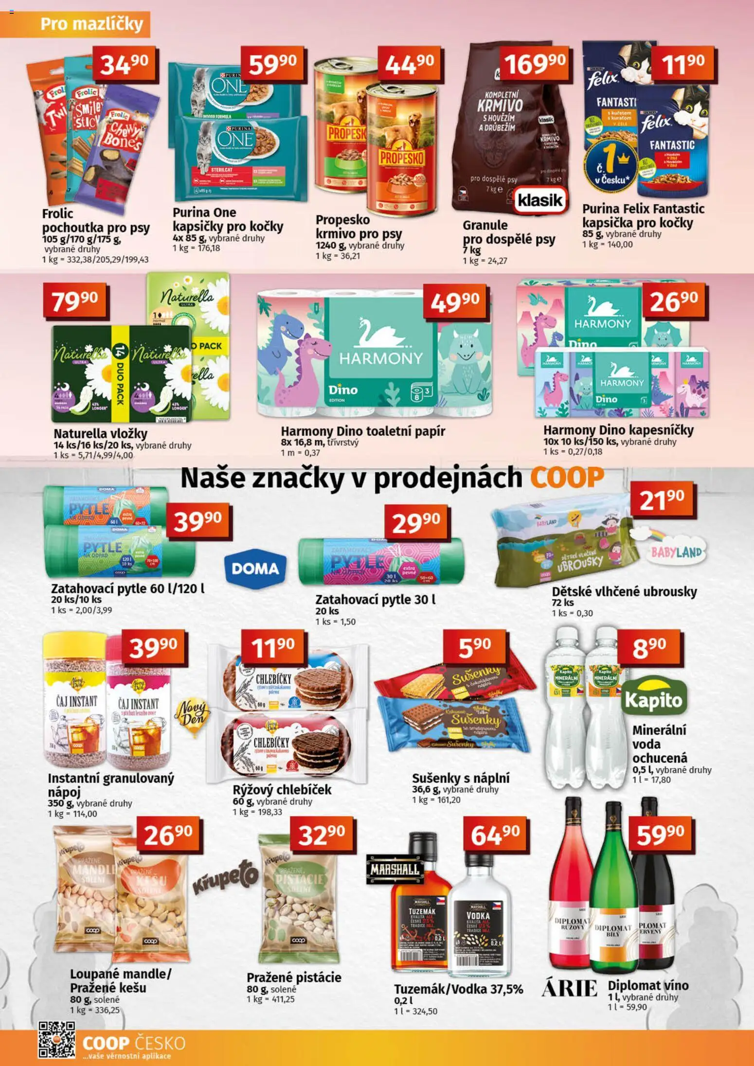 Konzum leták od 08.04.2026 | Strana: 8 | Produkty: Propesko, Toaletní papír, Tuzemák, Propesko granule