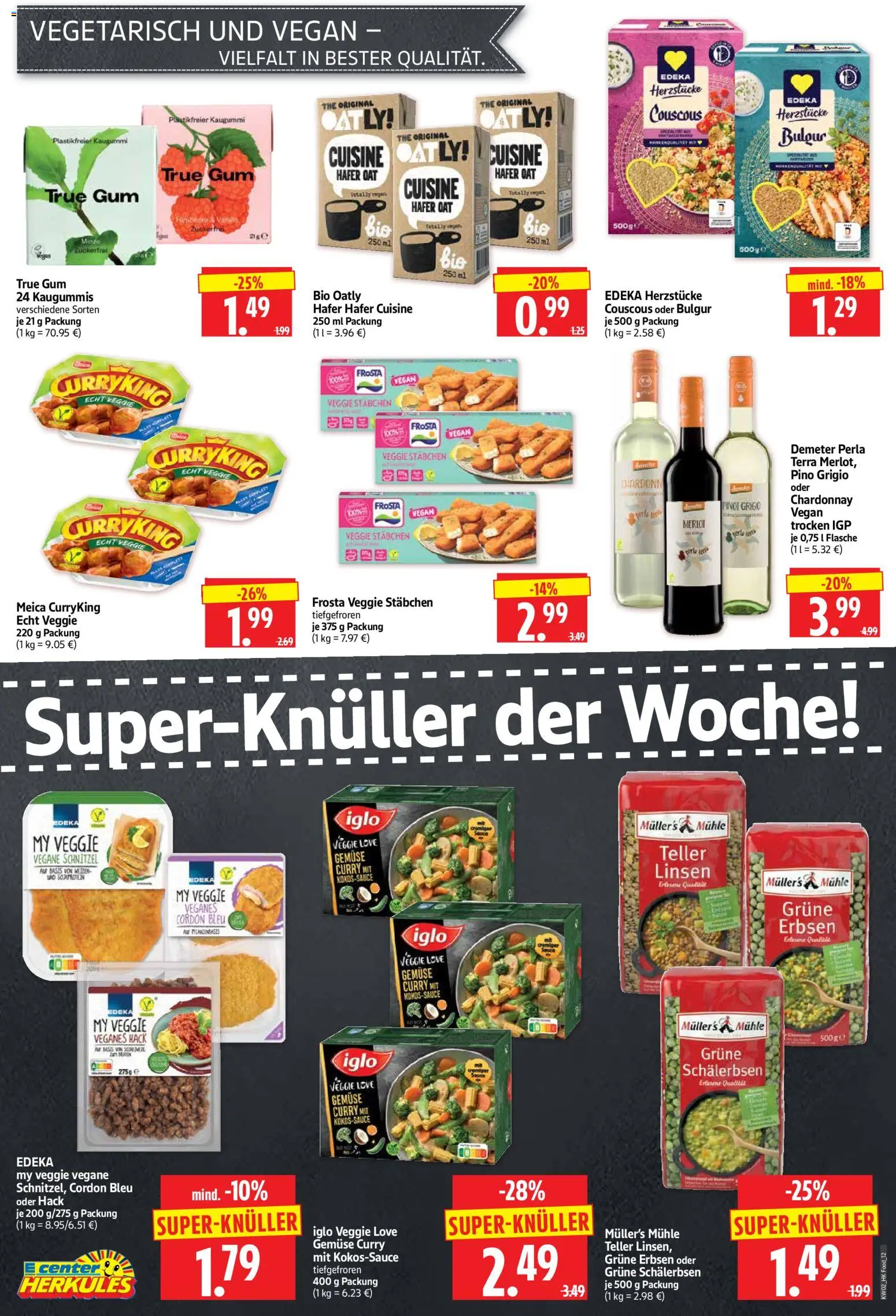 HERKULES Prospekt 	 – gültig ab 05.01.2026 | Seite: 12 | Produkte: Mühle, Iglo, Meica, Gemüse