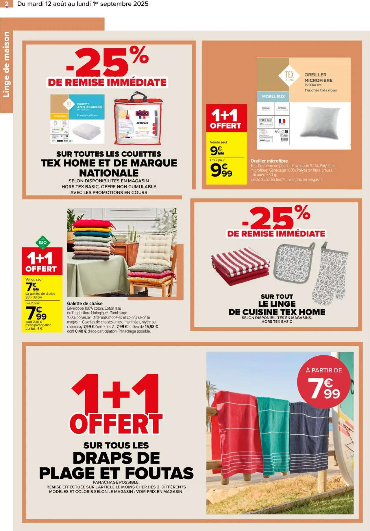  | Page: 2 | Produits: Enveloppe, Oreiller, Chaise, Couette
