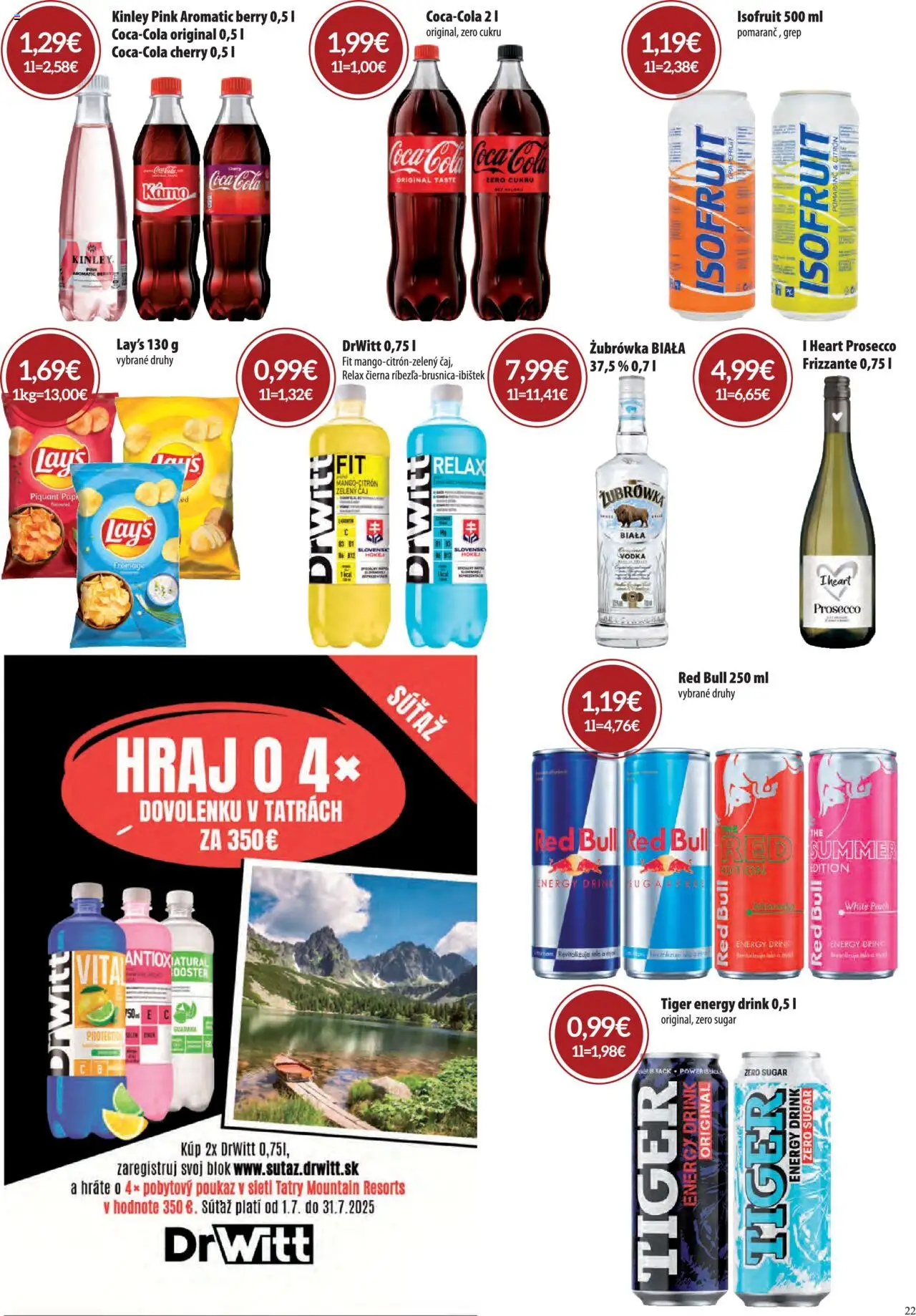 CBA Komfos leták │ platný od 03.07.2025 | Strana: 22 | Produkty: Prosecco, Red Bull, Vodka, Grapefruit
