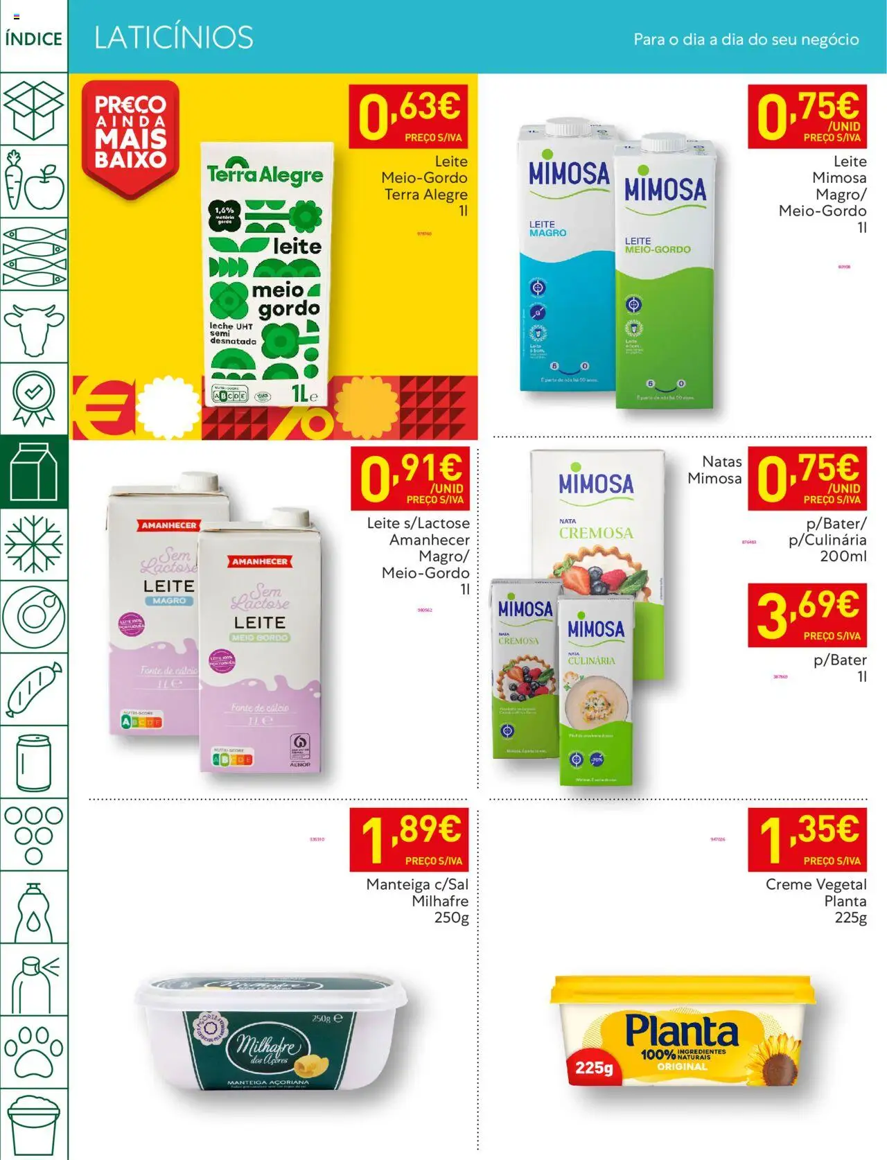 Recheio folheto │ válido de 05.08.2025 | Página: 18 | Produtos: Cálcio, Leite, Nata, Natas