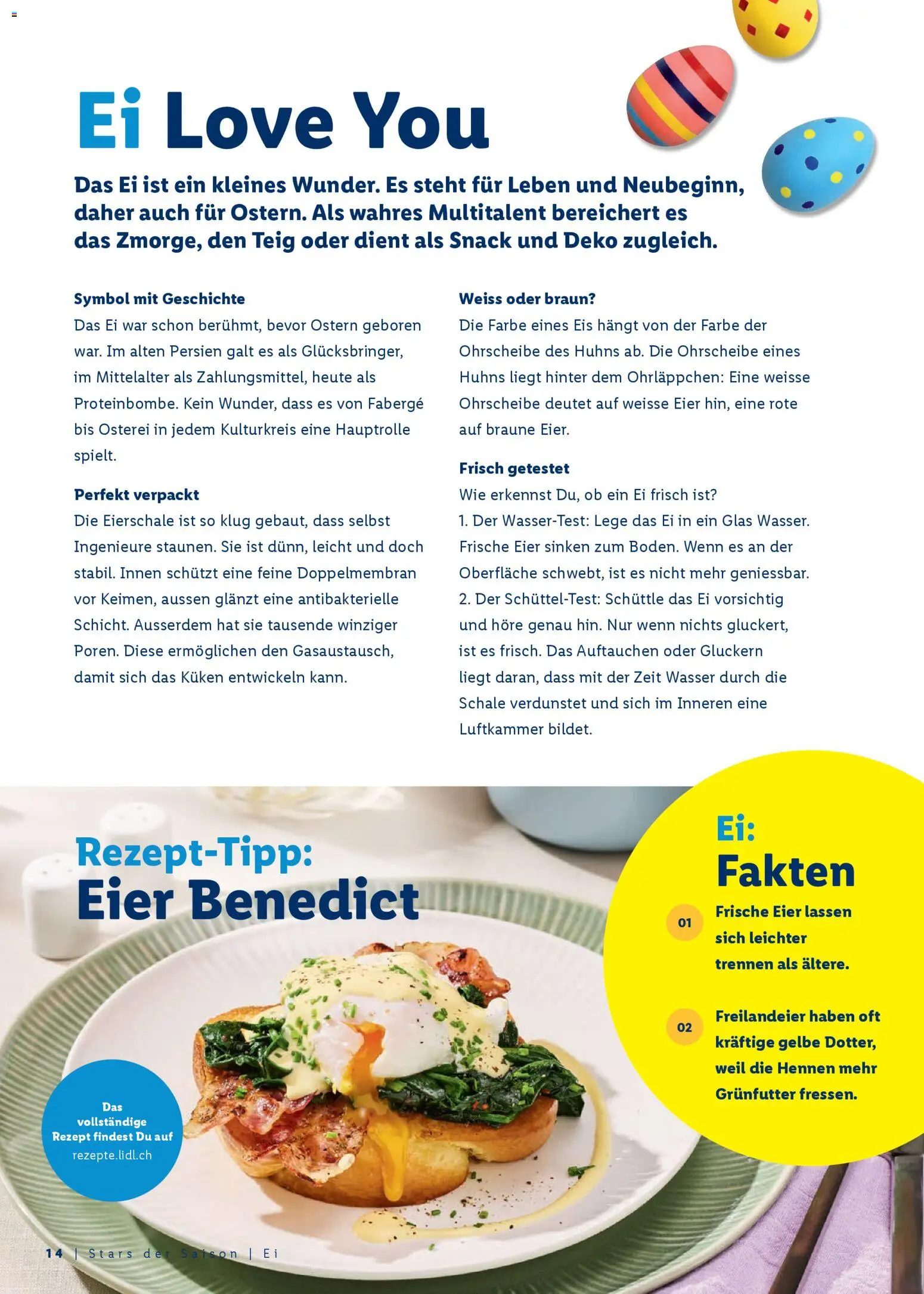 Lidl Aktionen Ostern – gültig ab 26.02.2026 | Seite: 14 | Produkte: Eier, Eis, Wasser