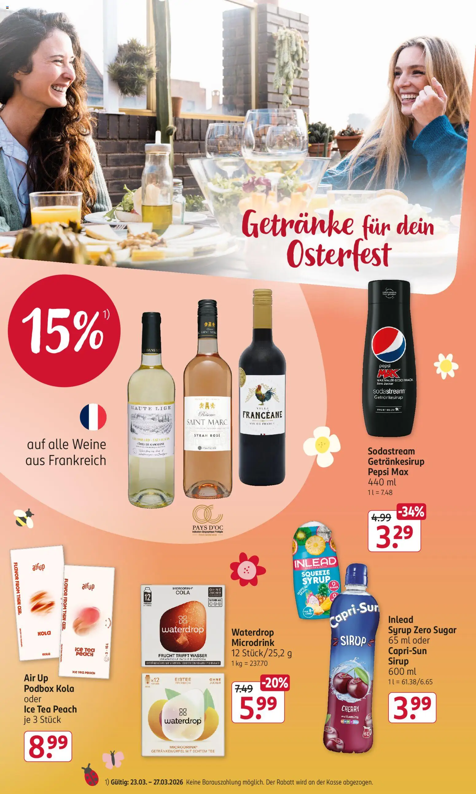 Rossmann Angebotsprospekt – gültig ab 23.03.2026 | Seite: 14 | Produkte: Pepsi max, Wasser, Zucker, Pepsi
