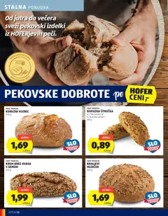 KORUZNA ŠTRUČKA, OKUS TRADICIJE, •s chia semeni ali • z bučnimi semeni 100 g │ velja od 21.08.2025 | Stran: 12 | Izdelki: Štručka, Kos, Hlebec, Kruh