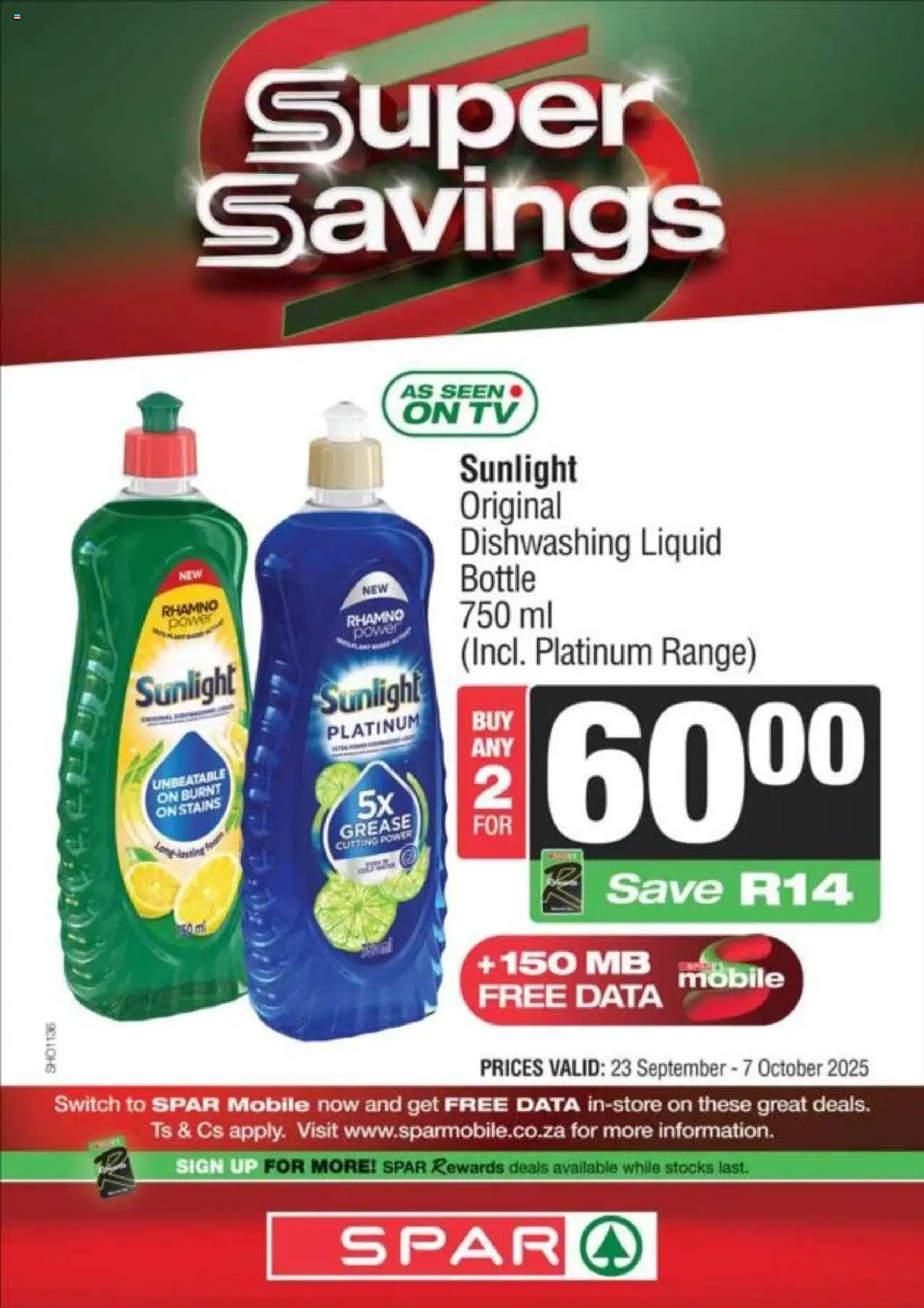 New KWIKSPAR catalogue – valid from 23.09.2025 | Page: 7 | Products: Data, TV, Switch, Dishwashing liquid