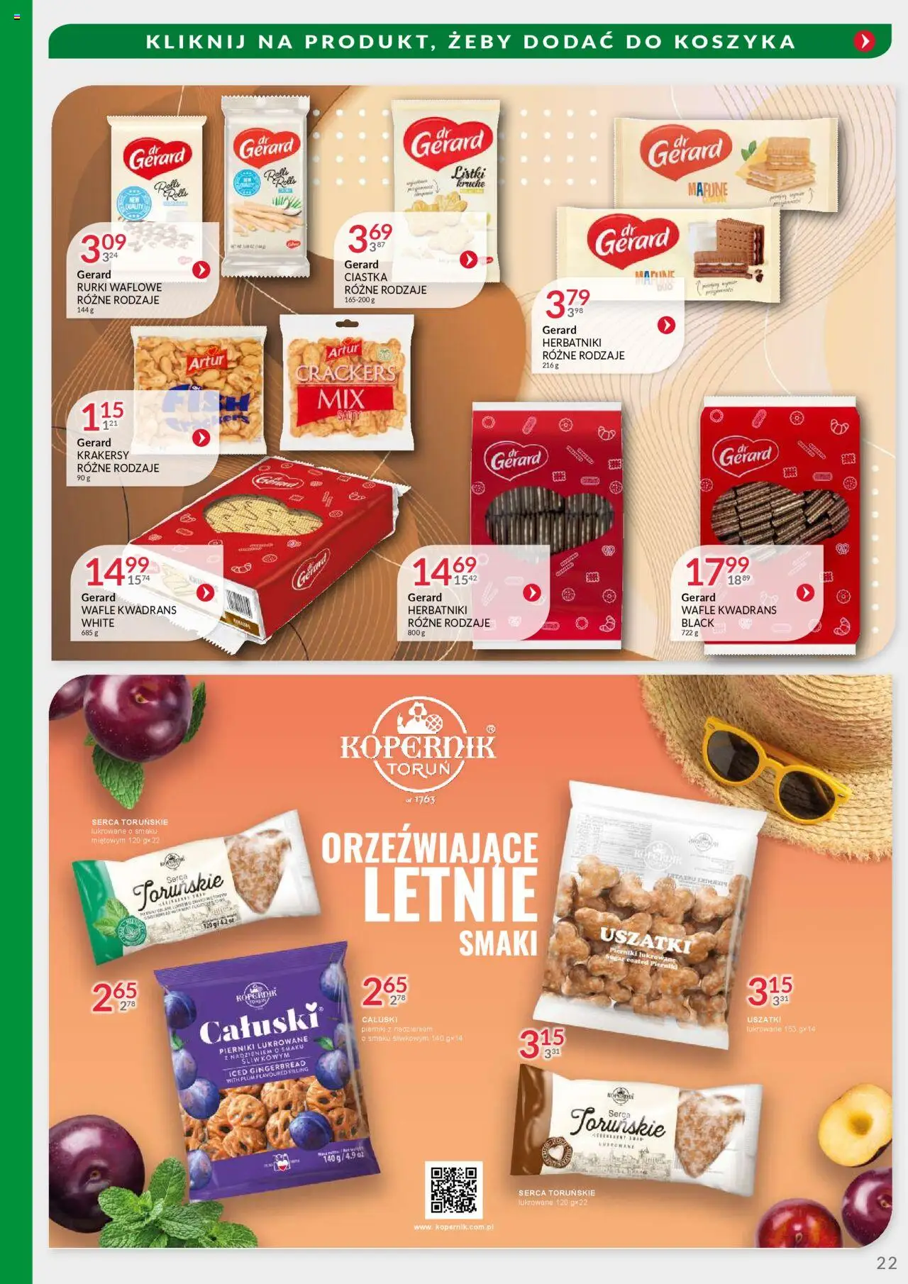 Eurocash Gazetka - Oferta Handlowa MR Południowy Wschód od 04.08.2025 | Strona: 22 | Produkty: Wafle, Piernik, Herbatniki, Krakersy