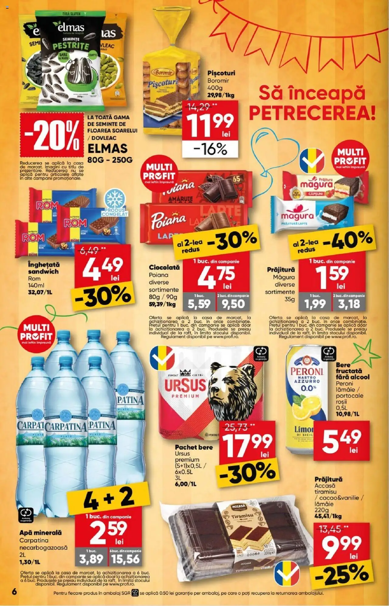 Catalog Profi City nou – valabil de la 06.08.2025 | Pagină: 6 | Produse: Prăjitură, Lapte, Portocale, Căpșuni