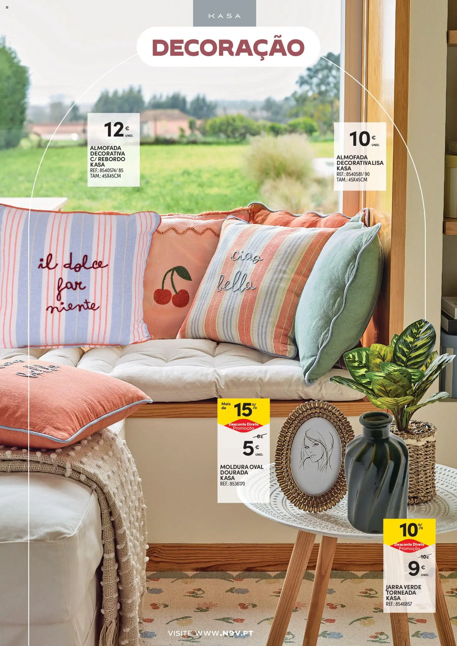 Continente - Açores Tudo para a Casa │ válido de 24.02.2026 | Página: 10 | Produtos: Dourada, Moldura, Jarra, Almofada