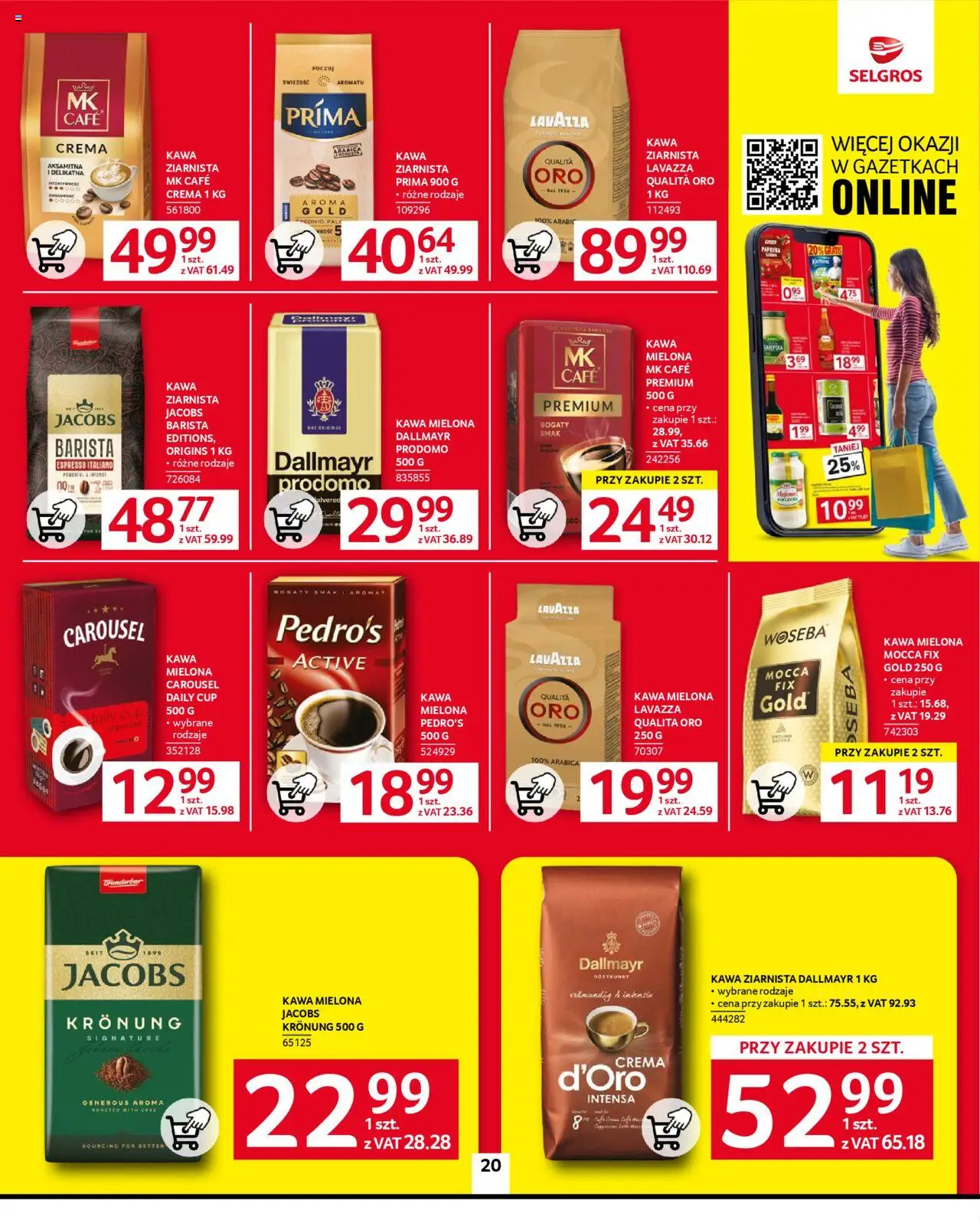 Selgros cash&carry Gazetka od 05.06.2025 | Strona: 20 | Produkty: Lavazza crema, Kawa ziarnista Lavazza, Lavazza, Papryka