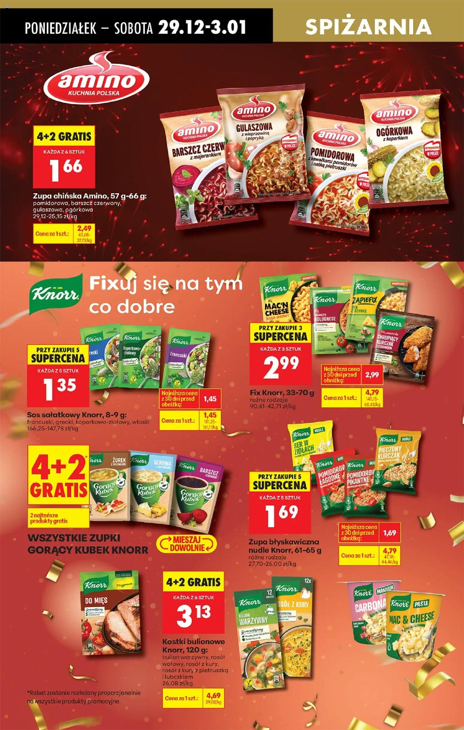 Biedronka gazetka od 29.12.2025 | Strona: 78 | Produkty: Barszcz, Zurek, Szynka, Bulion warzywny