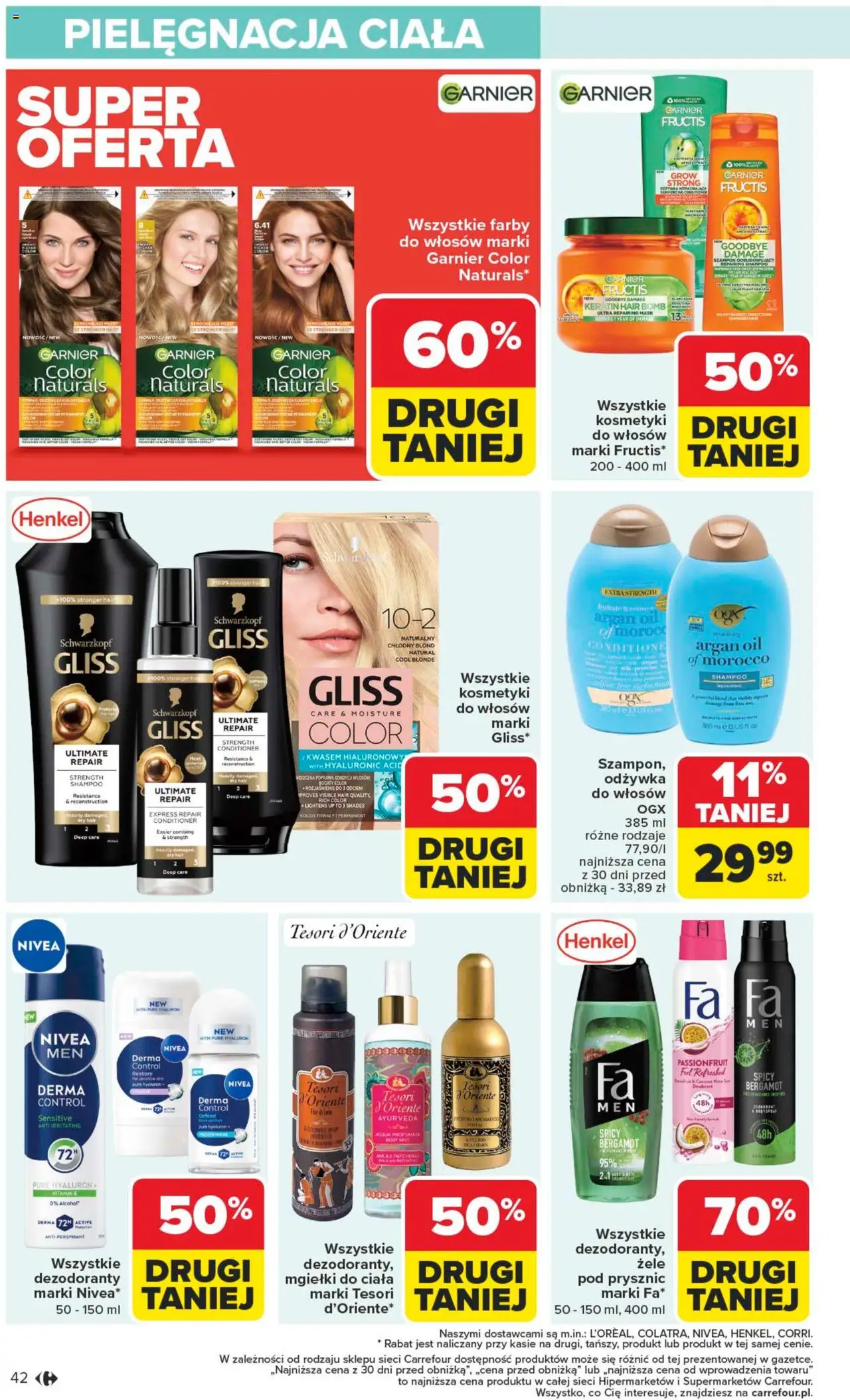 Carrefour Gazetka od 13.10.2025 | Strona: 42 | Produkty: Tesori d'oriente, Farby do włosów, Kosmetyki, Szampon