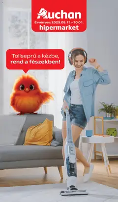 Auchan Hipermarket takarítószer ajánlataink - amely érvényes a következő dátumtól: 11.09.2025