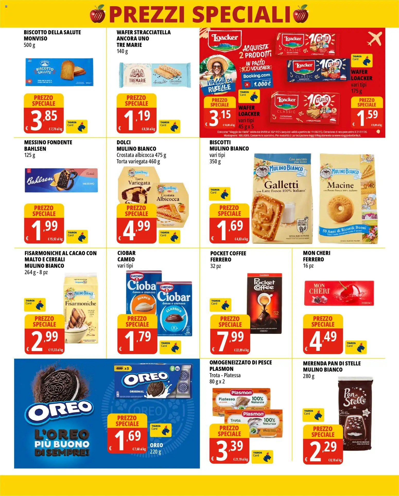 Volantino Tigros del 12.11.2025 | Pagina: 6 | Prodotti: Pesce, Panna, Olio, Cacao