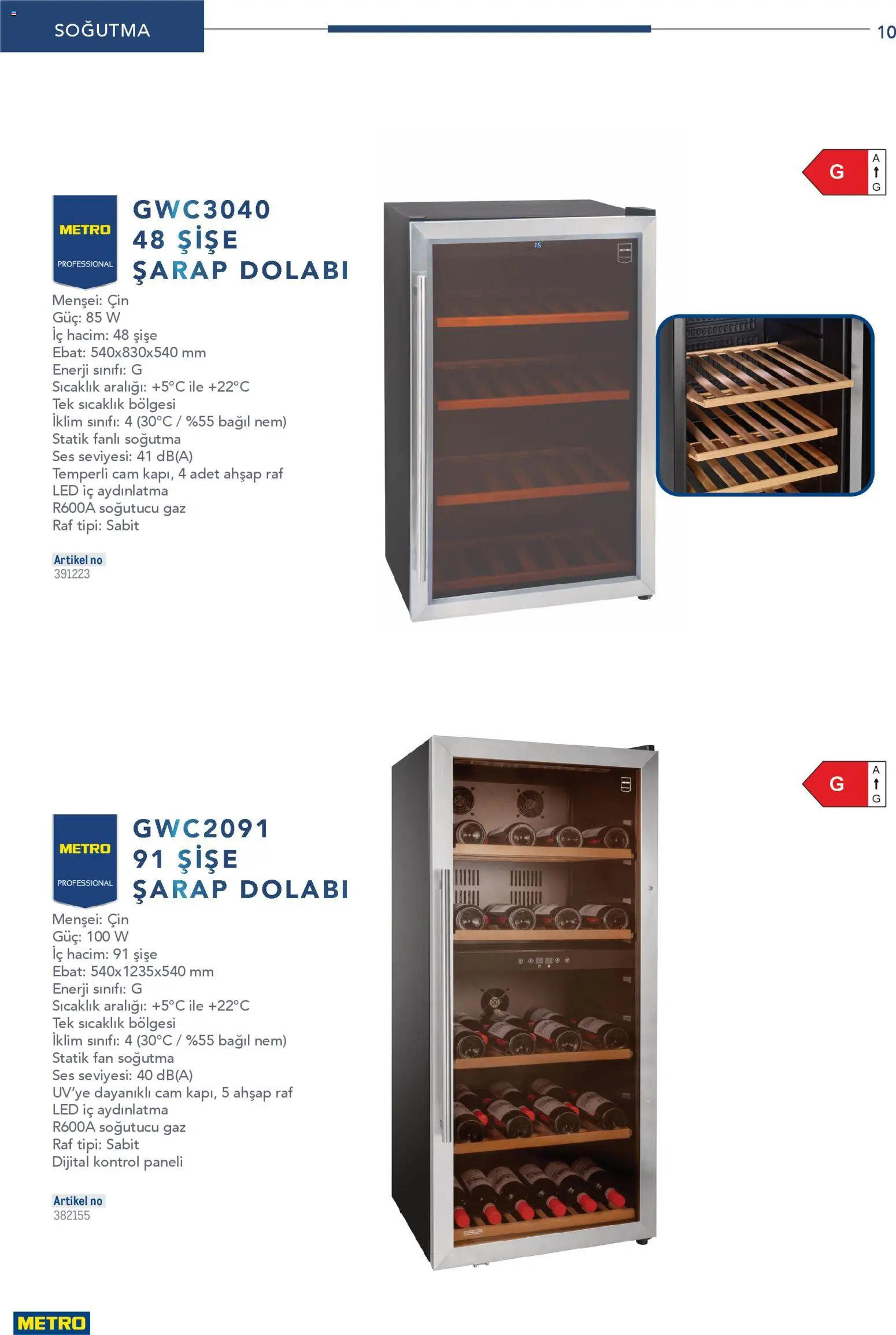 Metro - Profesyonel Çözümler - 26.12.2025 tarihinden itibaren geçerlidir | Sayfa: 10 | Ürünler: Raf, Cin, Ses, Fan