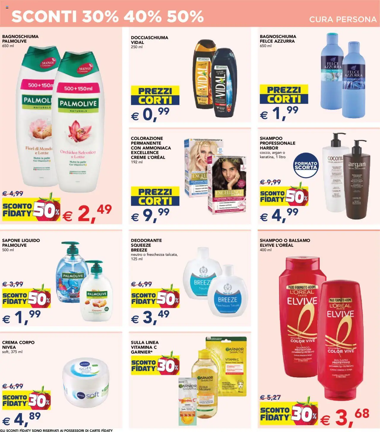Volantino Esselunga S del 14.08.2025 | Pagina: 16 | Prodotti: Shampoo, Bagnoschiuma, Deodorante, Acqua