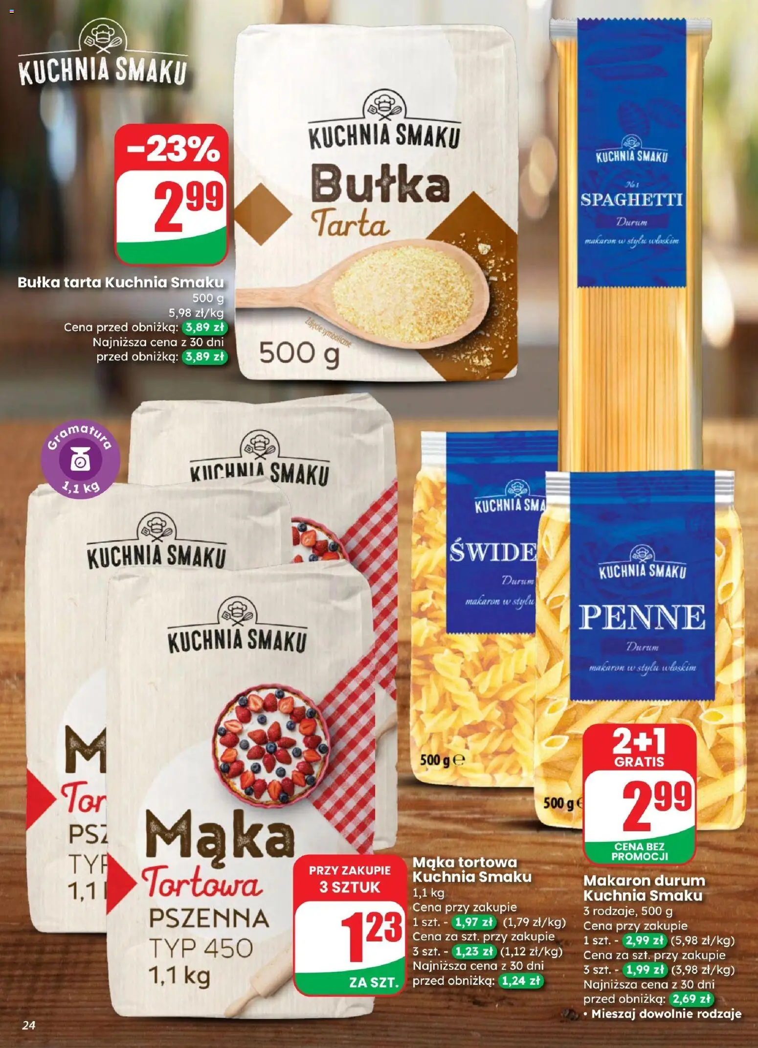 Dino gazetka od 25.03.2026 | Strona: 24 | Produkty: Penne, Bułka tarta, Bułka, Makaron