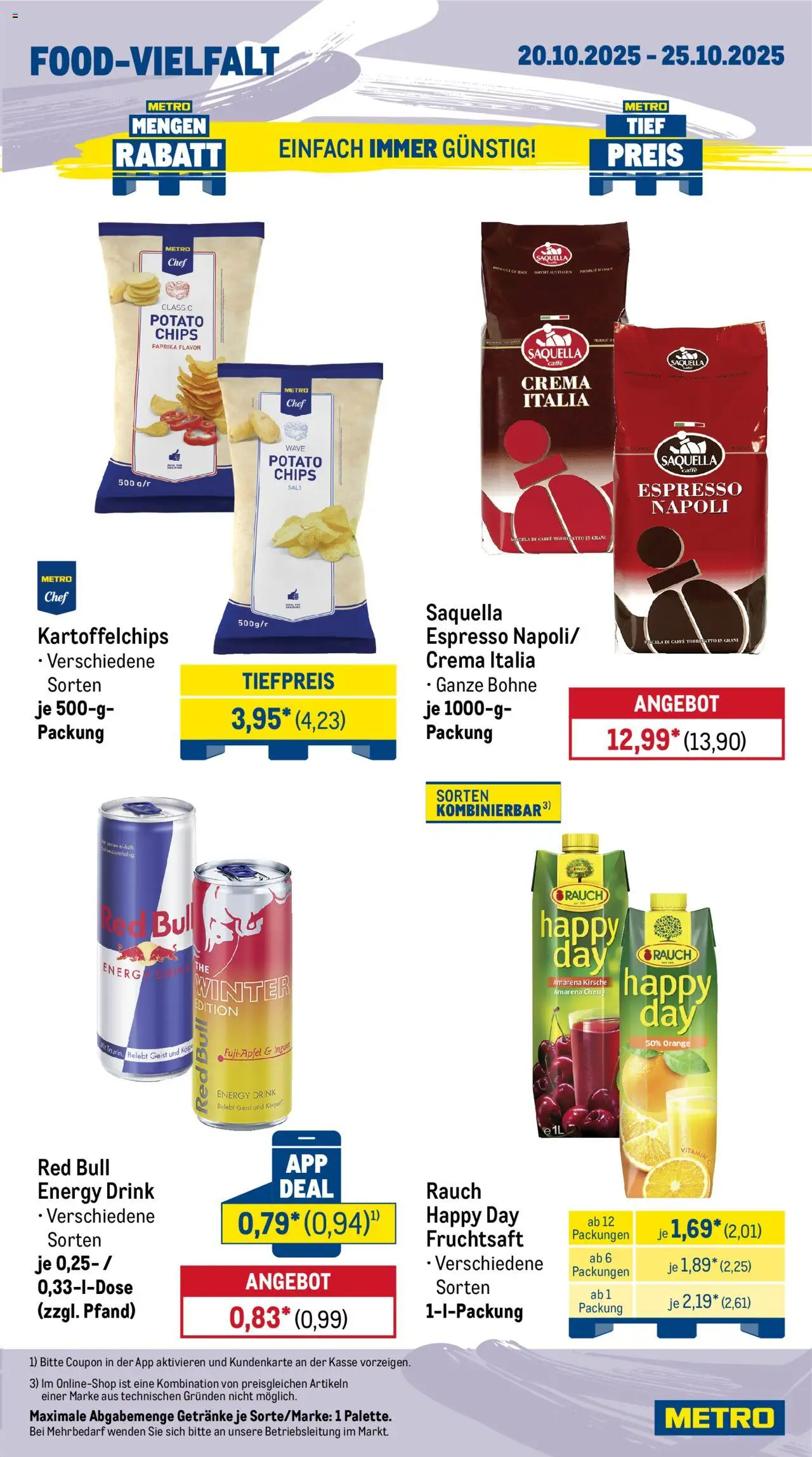 Metro  Wochen-Angebote Gastro – gültig ab 20.10.2025 | Seite: 15 | Produkte: Red bull, Energy, Paprika, Chips
