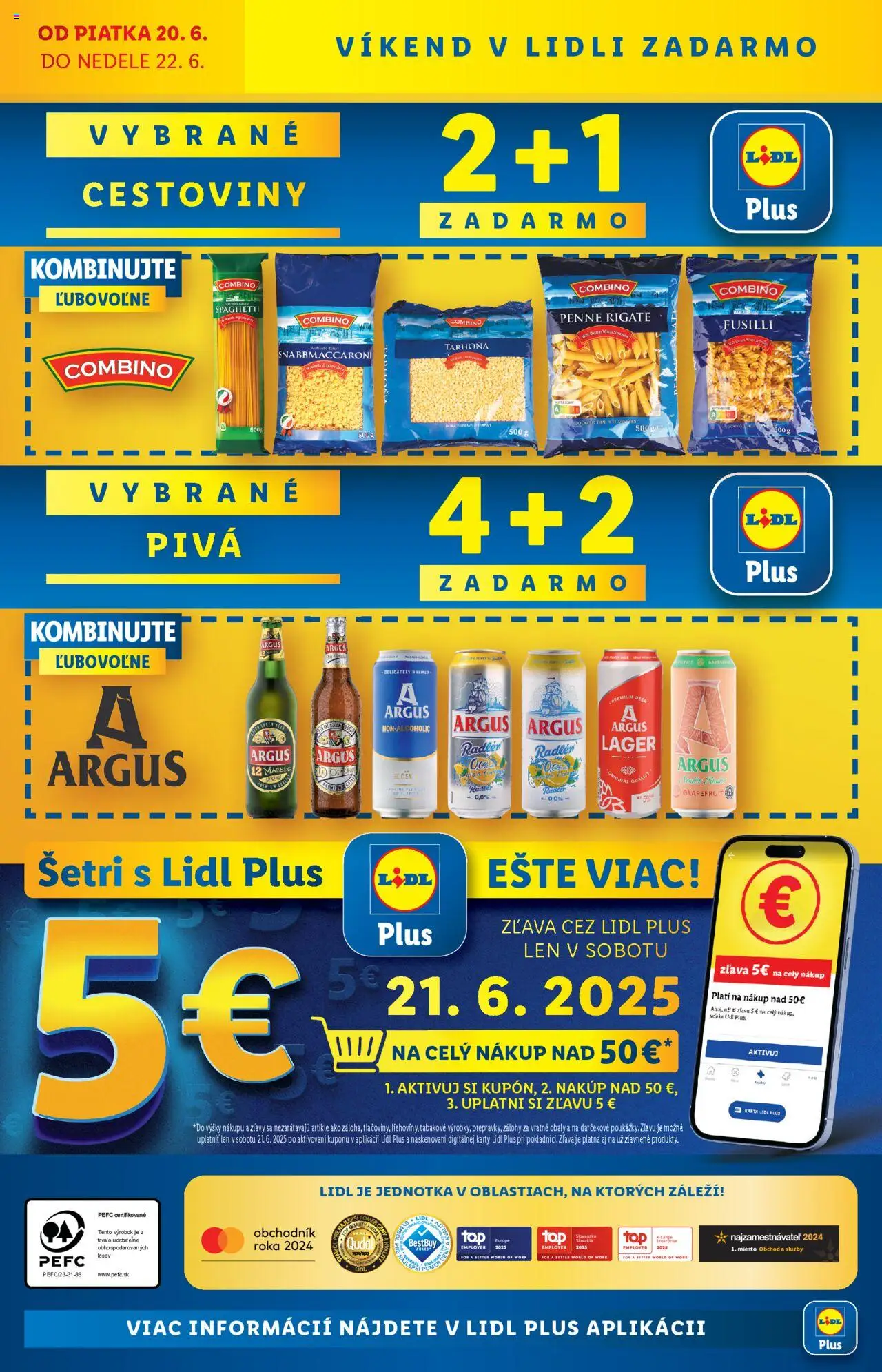 Lidl leták │ platný od 16.06.2025 | Strana: 96 | Produkty: Fusilli, Cestoviny, Radler, Tarhoňa