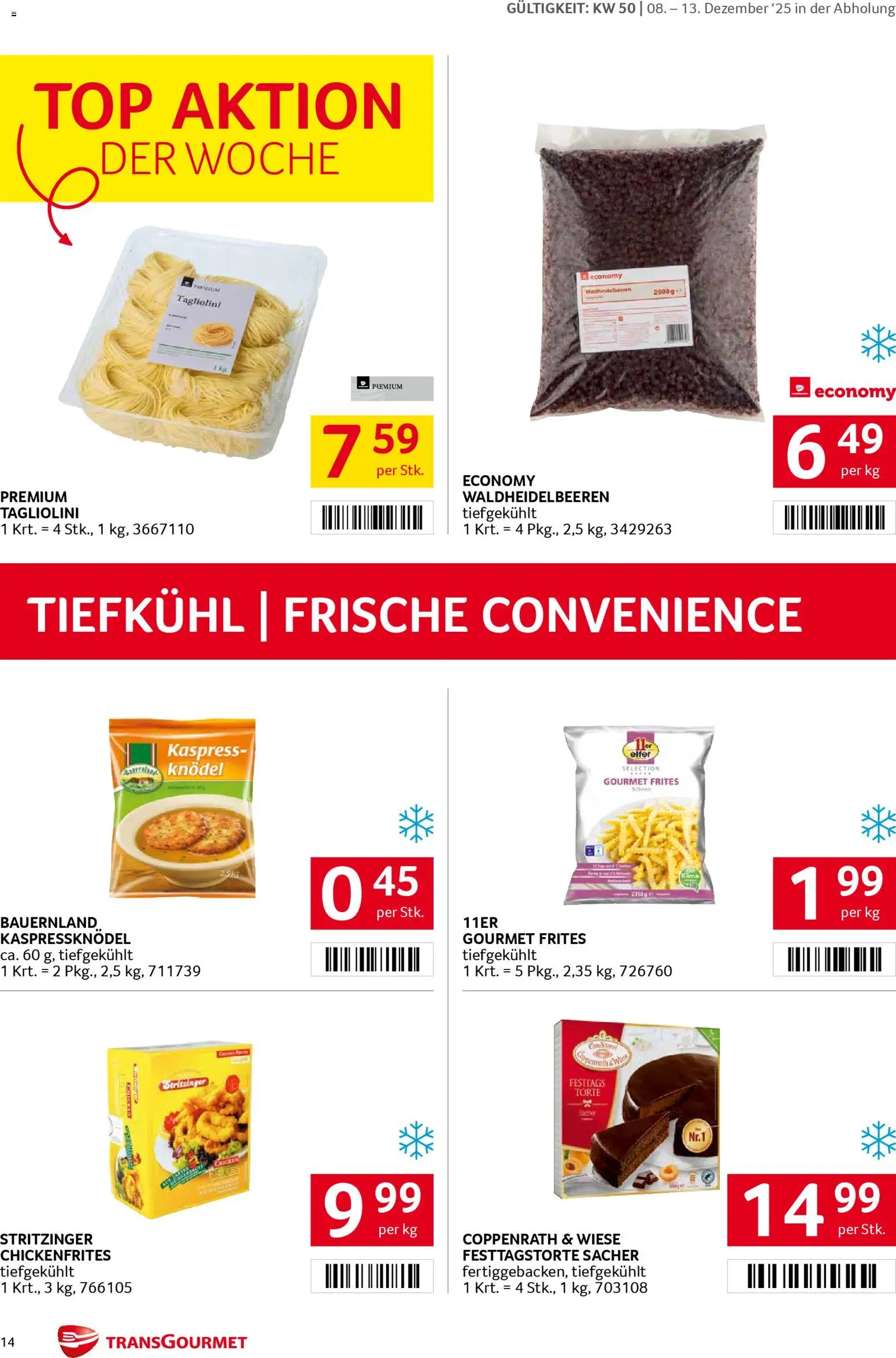 Transgourmet Flugblatt gültig ab 08.12.2025 | Seite: 14