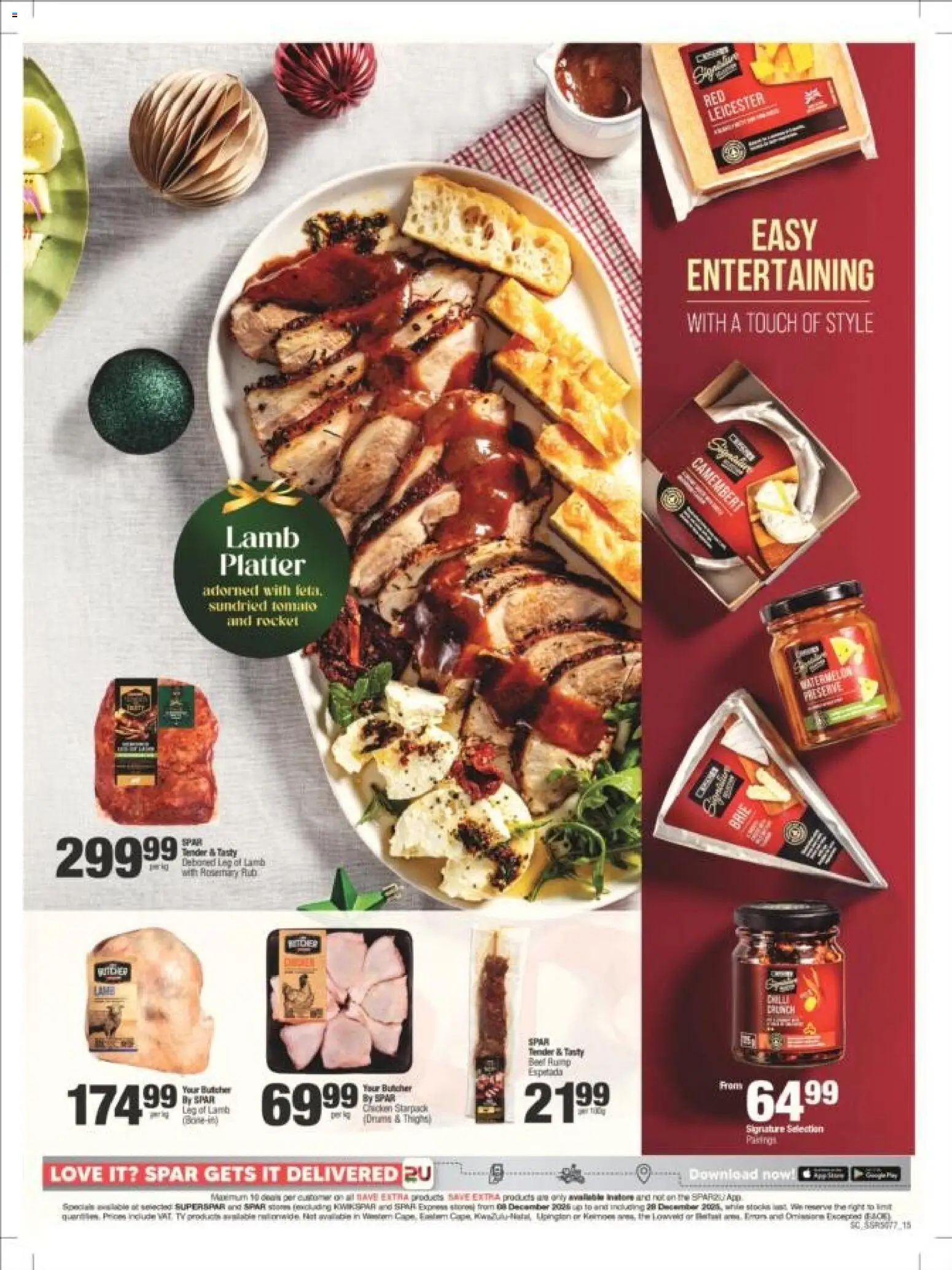 New Superspar catalogue – valid from 08.12.2025 | Page: 15 | Products: Platter, Chicken