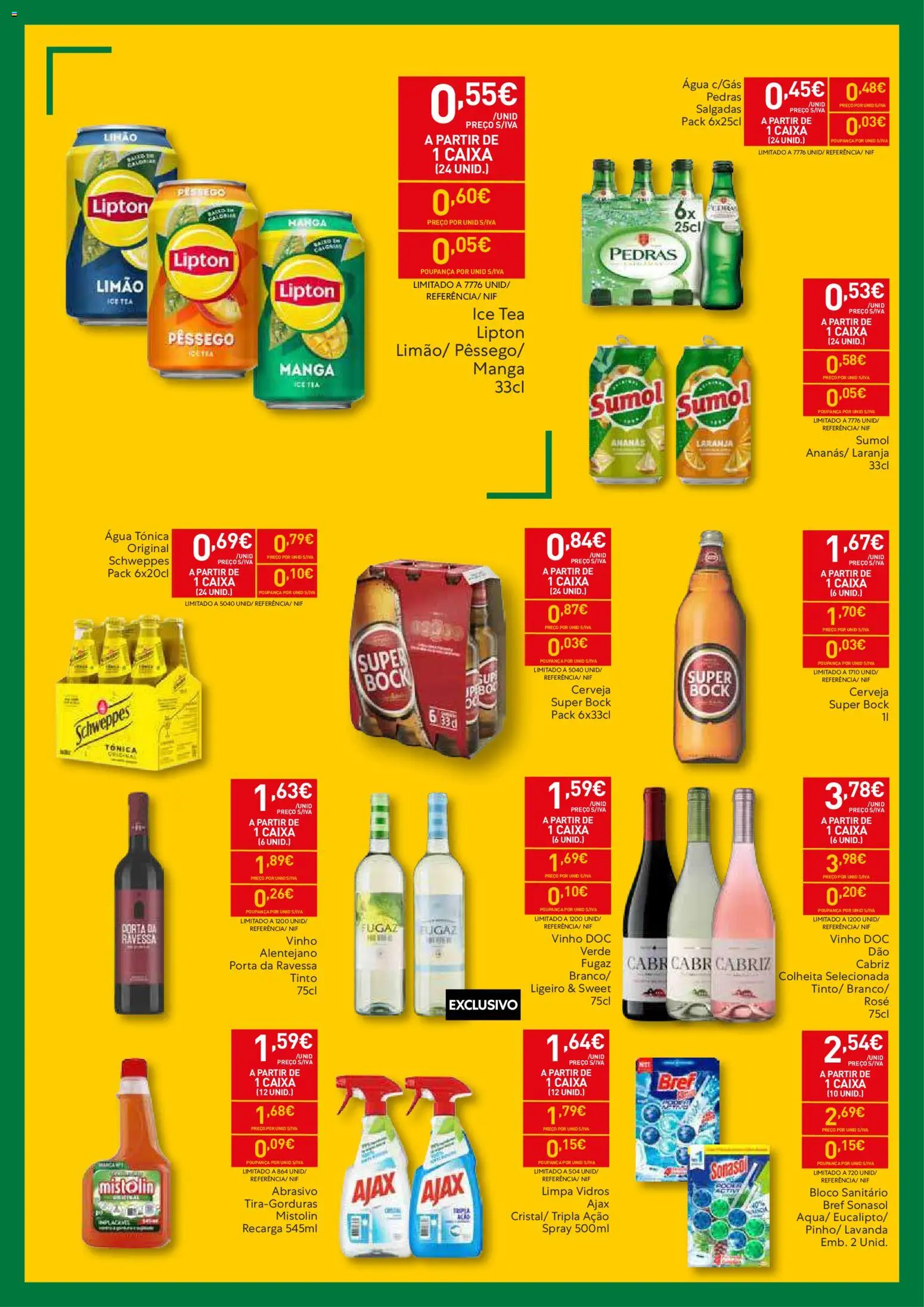 Recheio folheto Madeira │ válido de 20.01.2026 | Página: 3 | Produtos: Porta, Super bock, Limpa vidros, Caixa