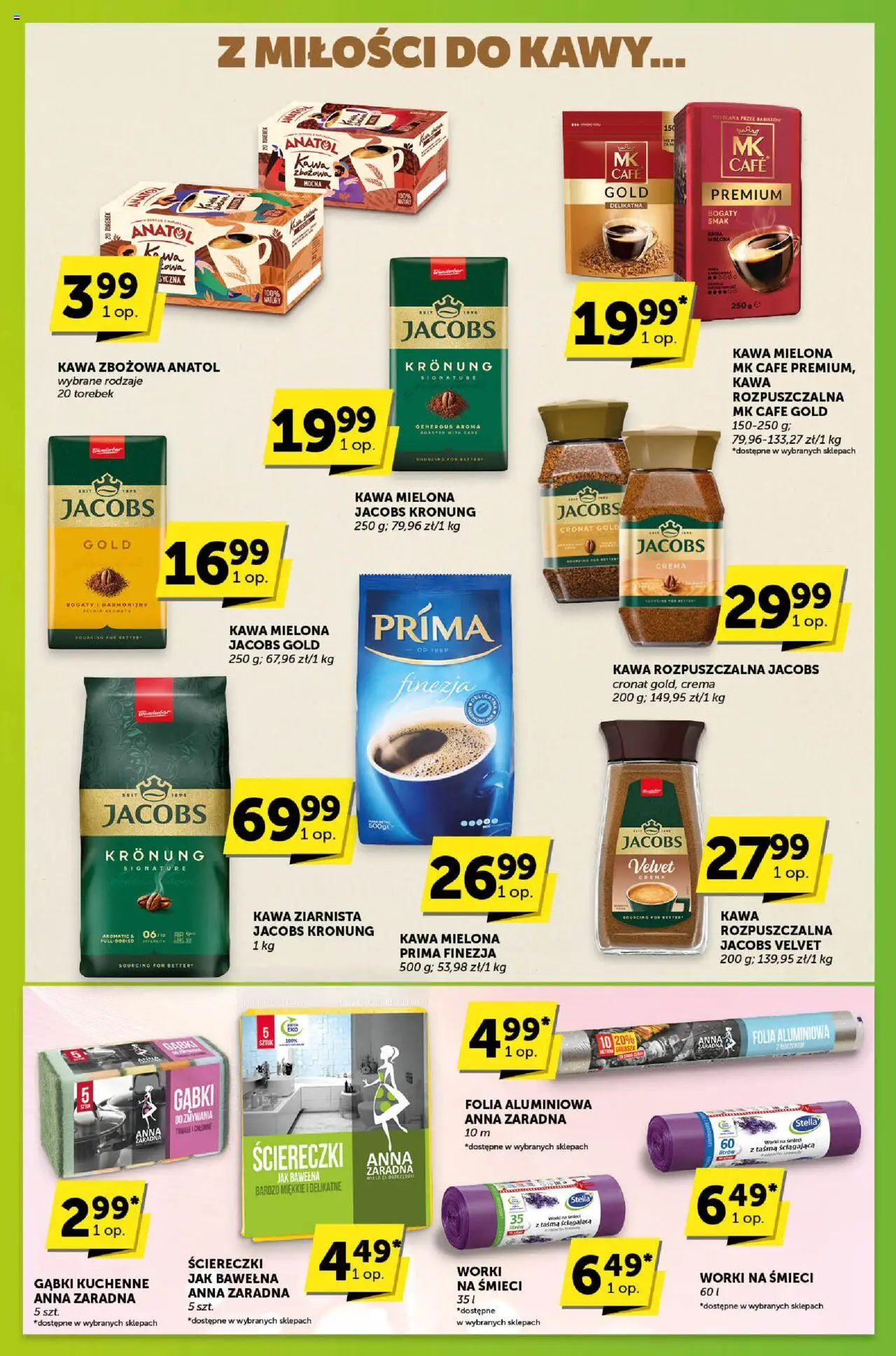 Groszek Gazetka - Sprawdź, co więcej od 07.08.2025 | Strona: 7 | Produkty: Kawa ziarnista, Kawa rozpuszczalna, Kawa