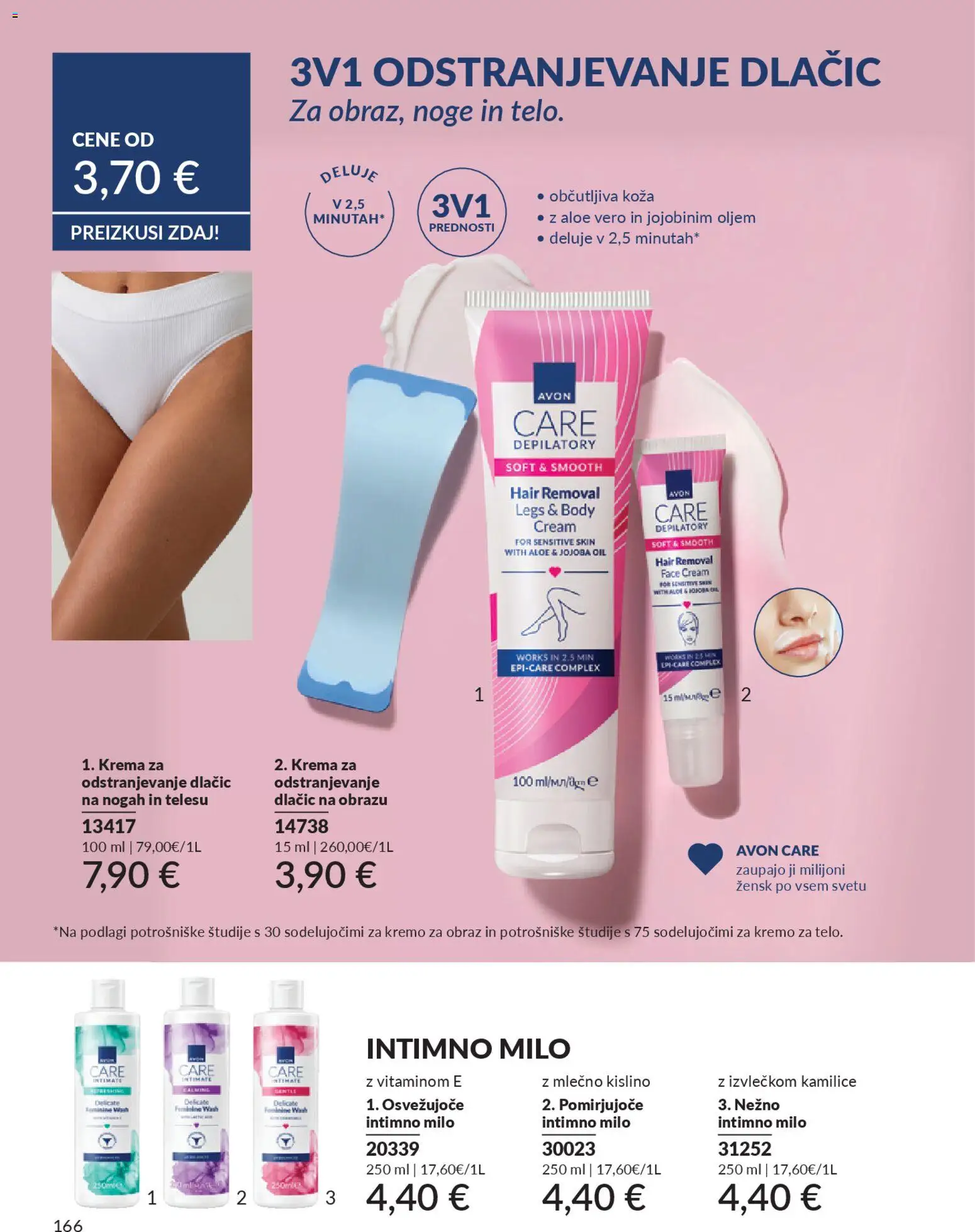 Novi Avon katalog ponudbe – veljaven od 29.12.2025 | Stran: 166 | Izdelki: Intimno milo, Krema, Milo